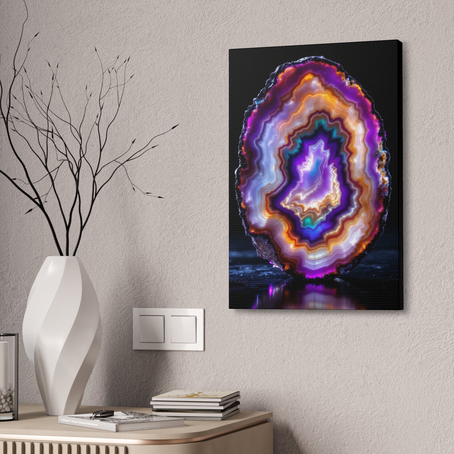 Purple Geode HD Canvas Stretched, 1.5''
