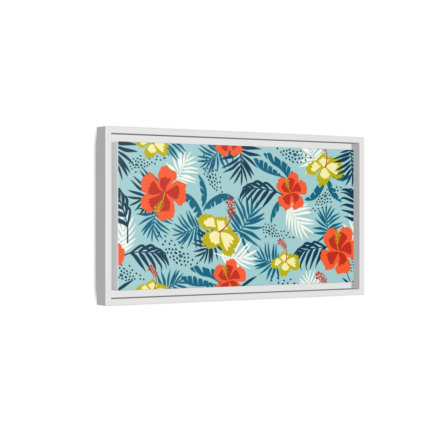 Tropical Summer Framed Matte Canvas Art