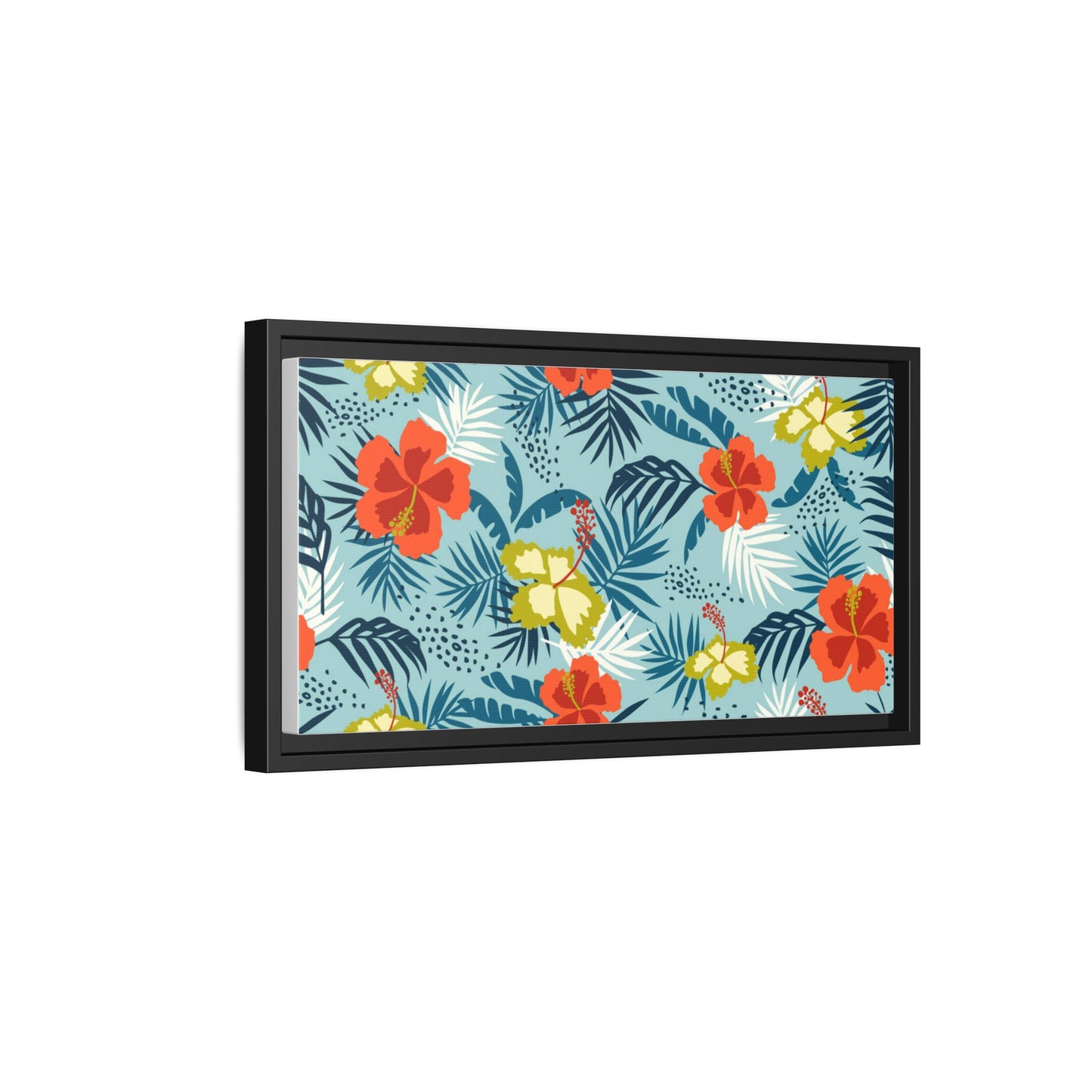 Tropical Summer Framed Matte Canvas Art