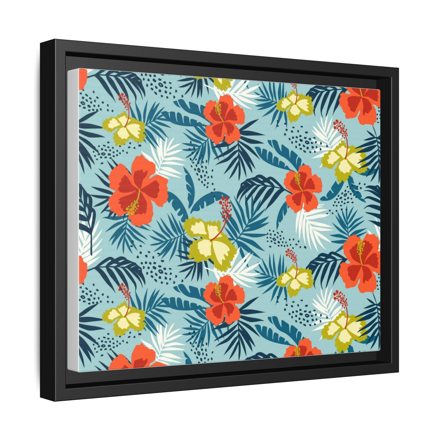 Tropical Summer Framed Matte Canvas Art