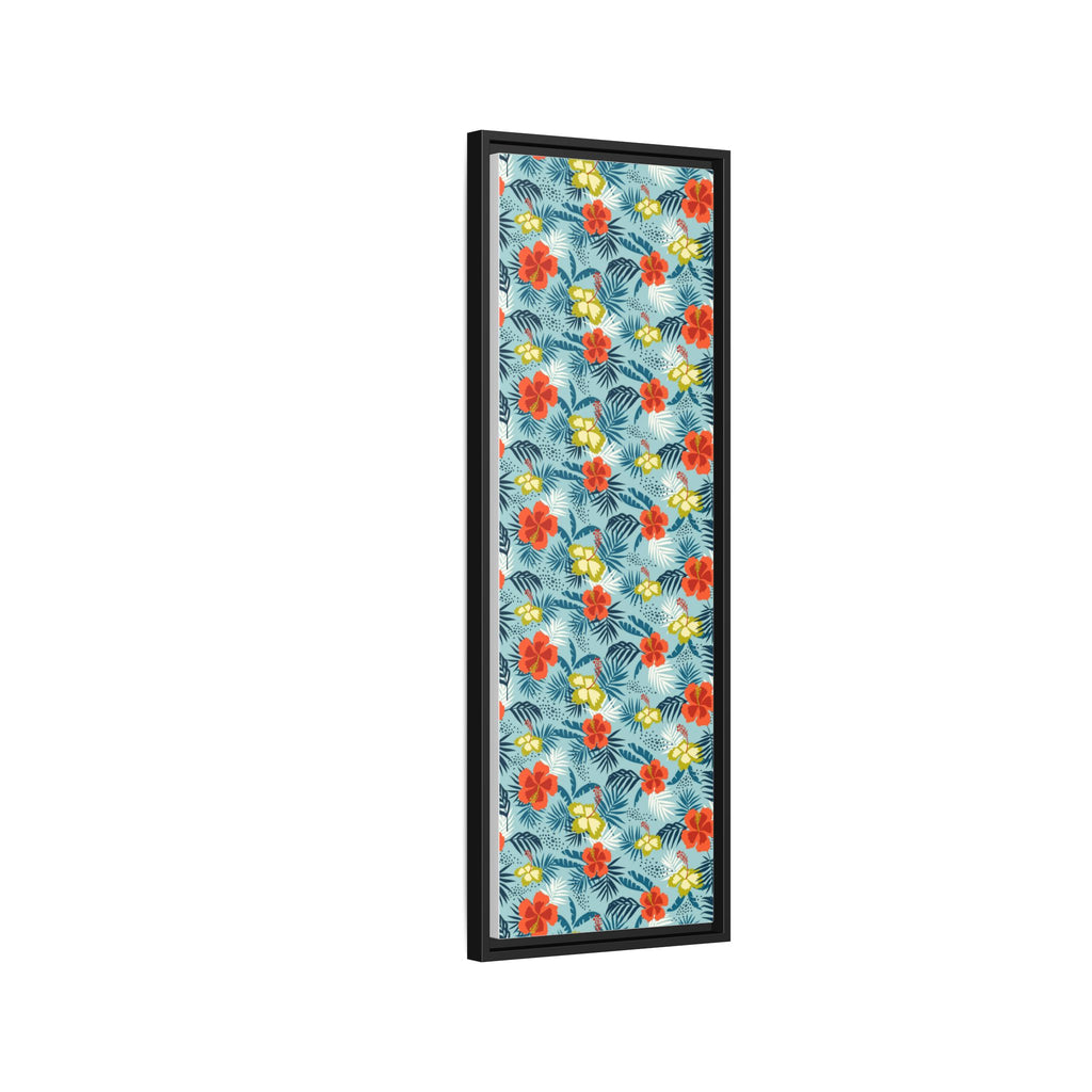 Tropical Summer Framed Matte Canvas Art