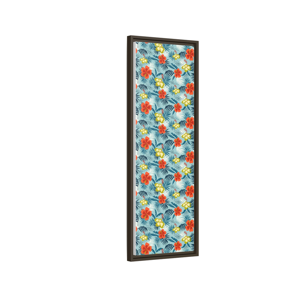 Tropical Summer Framed Matte Canvas Art