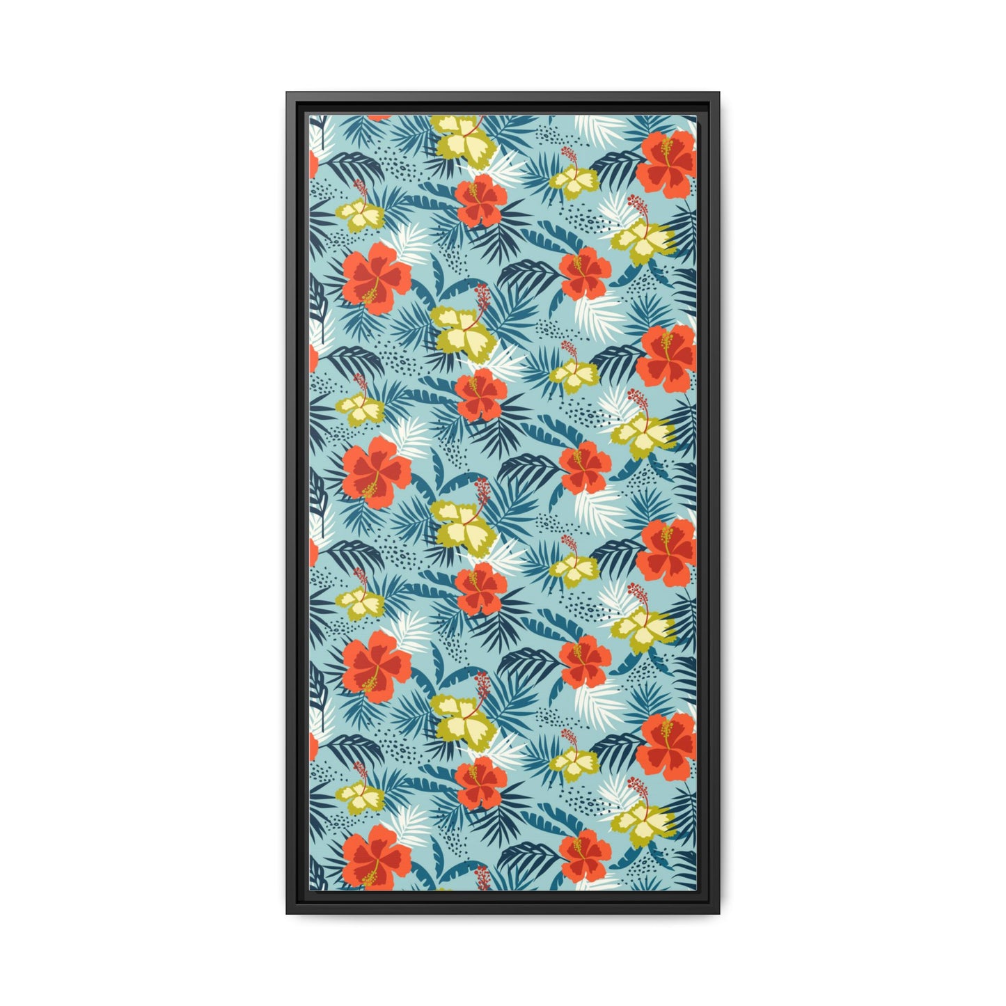 Tropical Summer Framed Matte Canvas Art