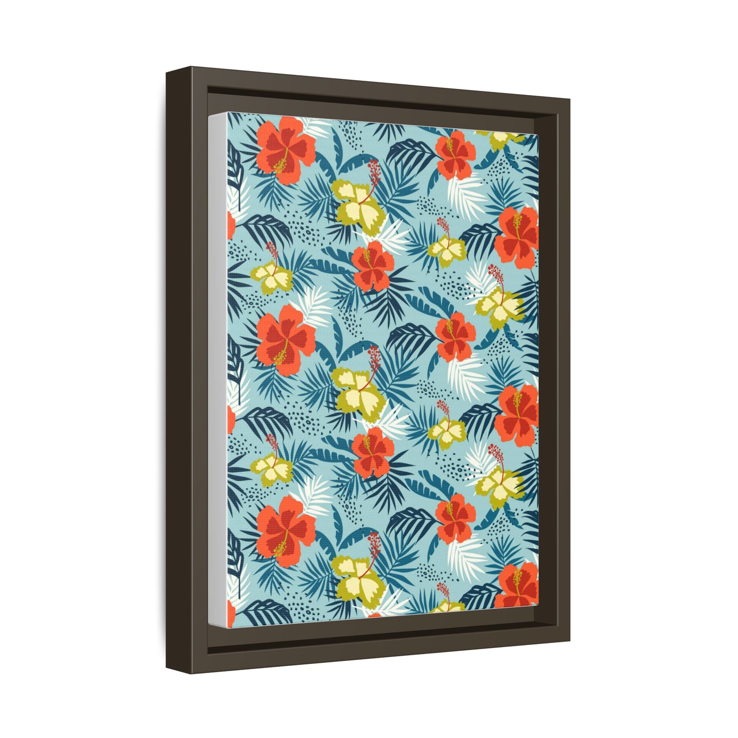 Tropical Summer Framed Matte Canvas Art