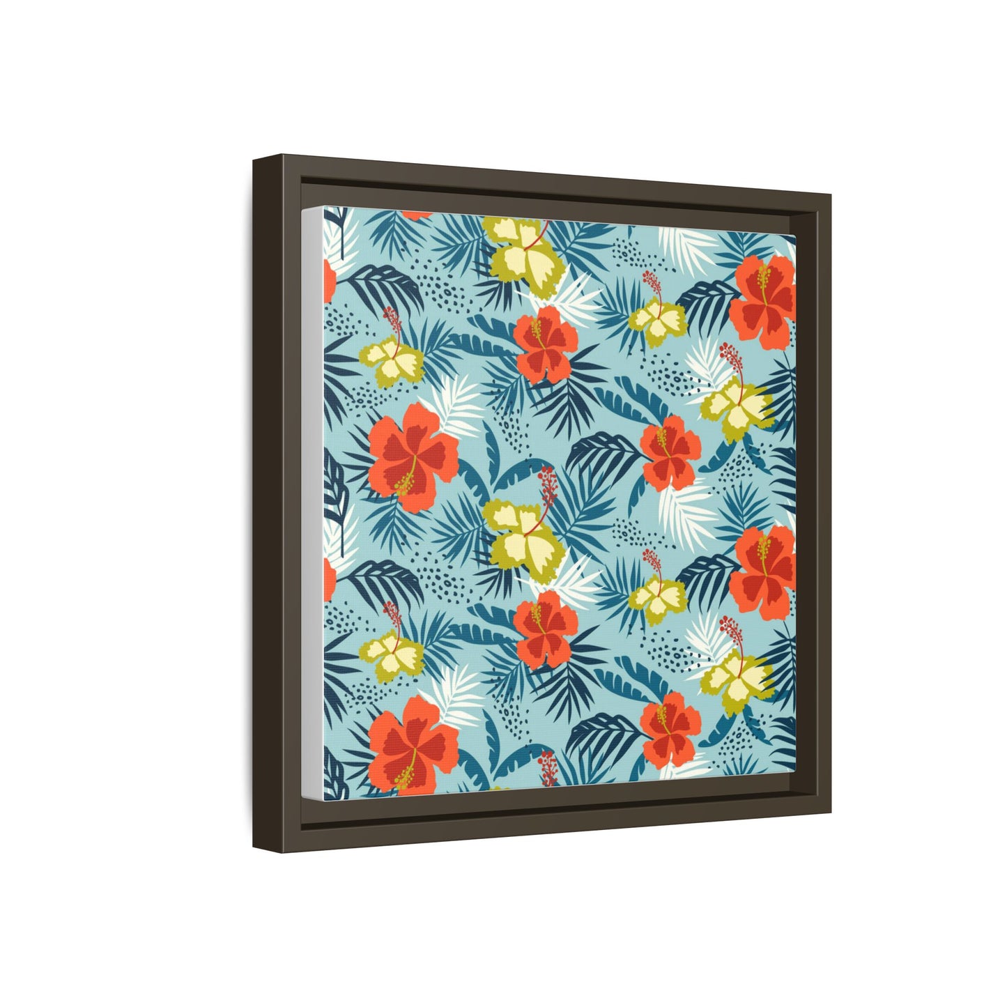 Tropical Summer Framed Matte Canvas Art