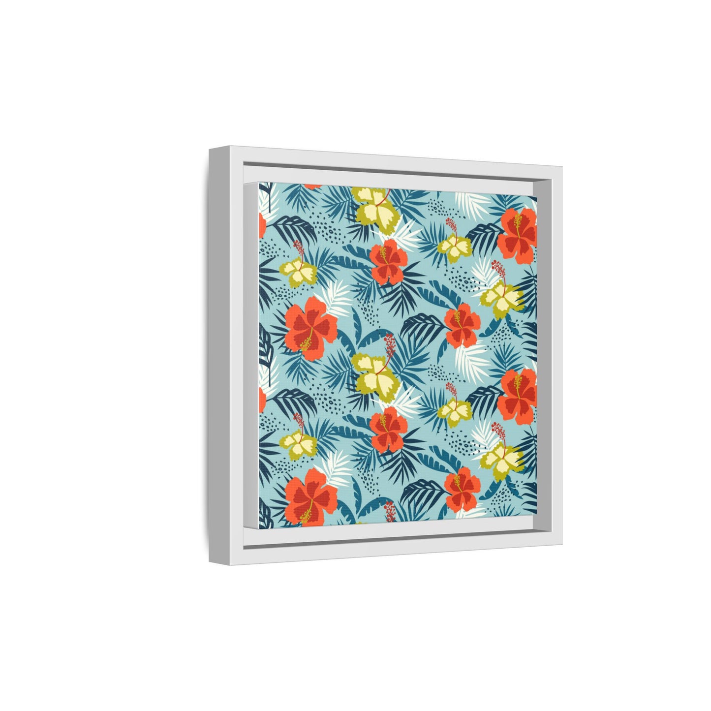 Tropical Summer Framed Matte Canvas Art