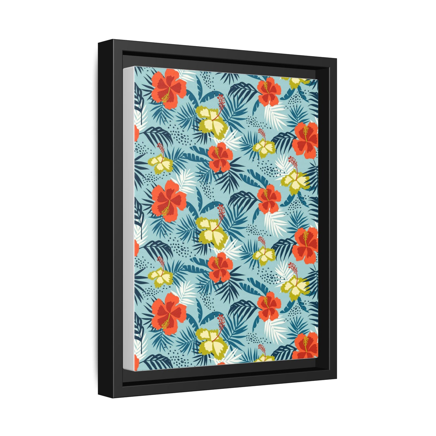 Tropical Summer Framed Matte Canvas Art