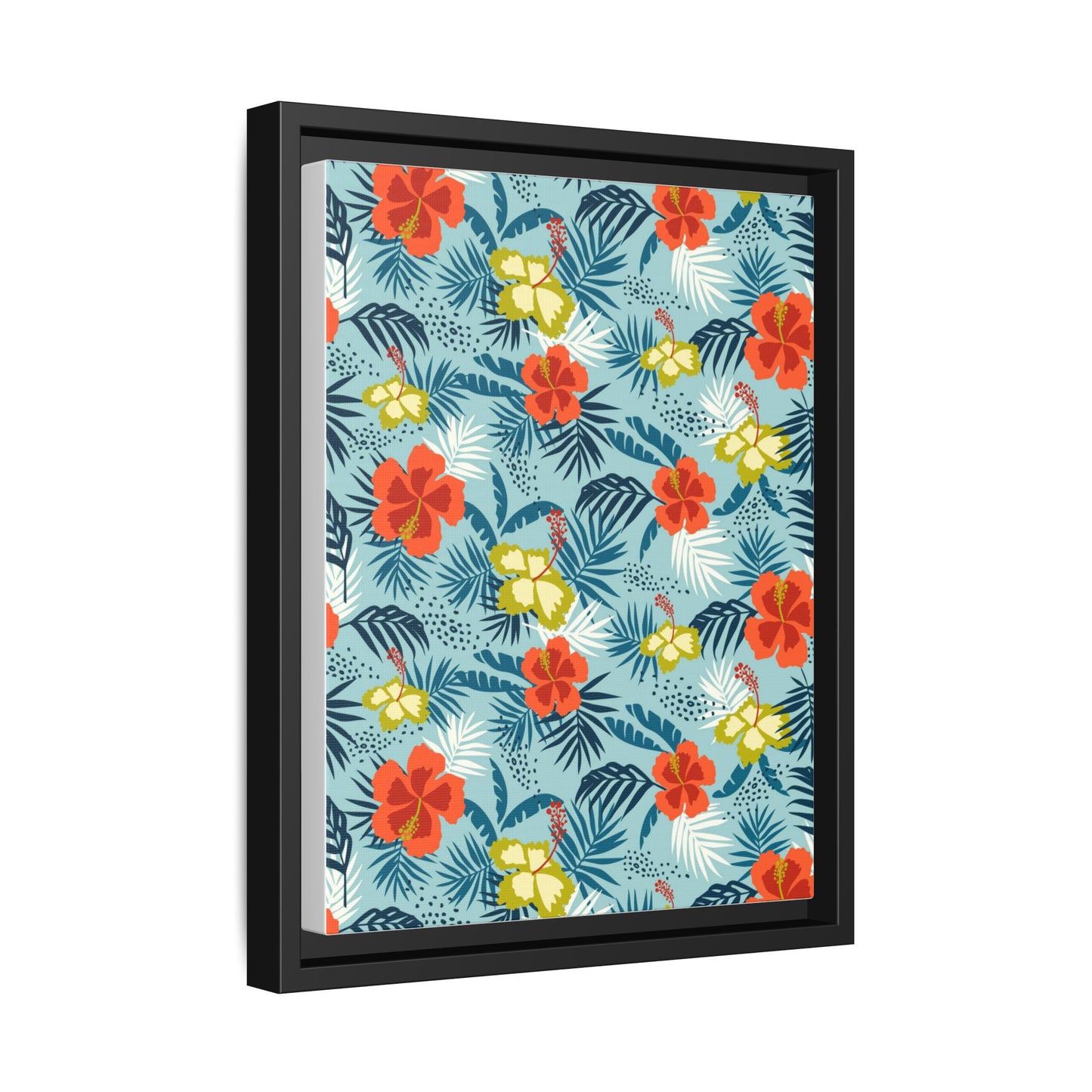 Tropical Summer Framed Matte Canvas Art