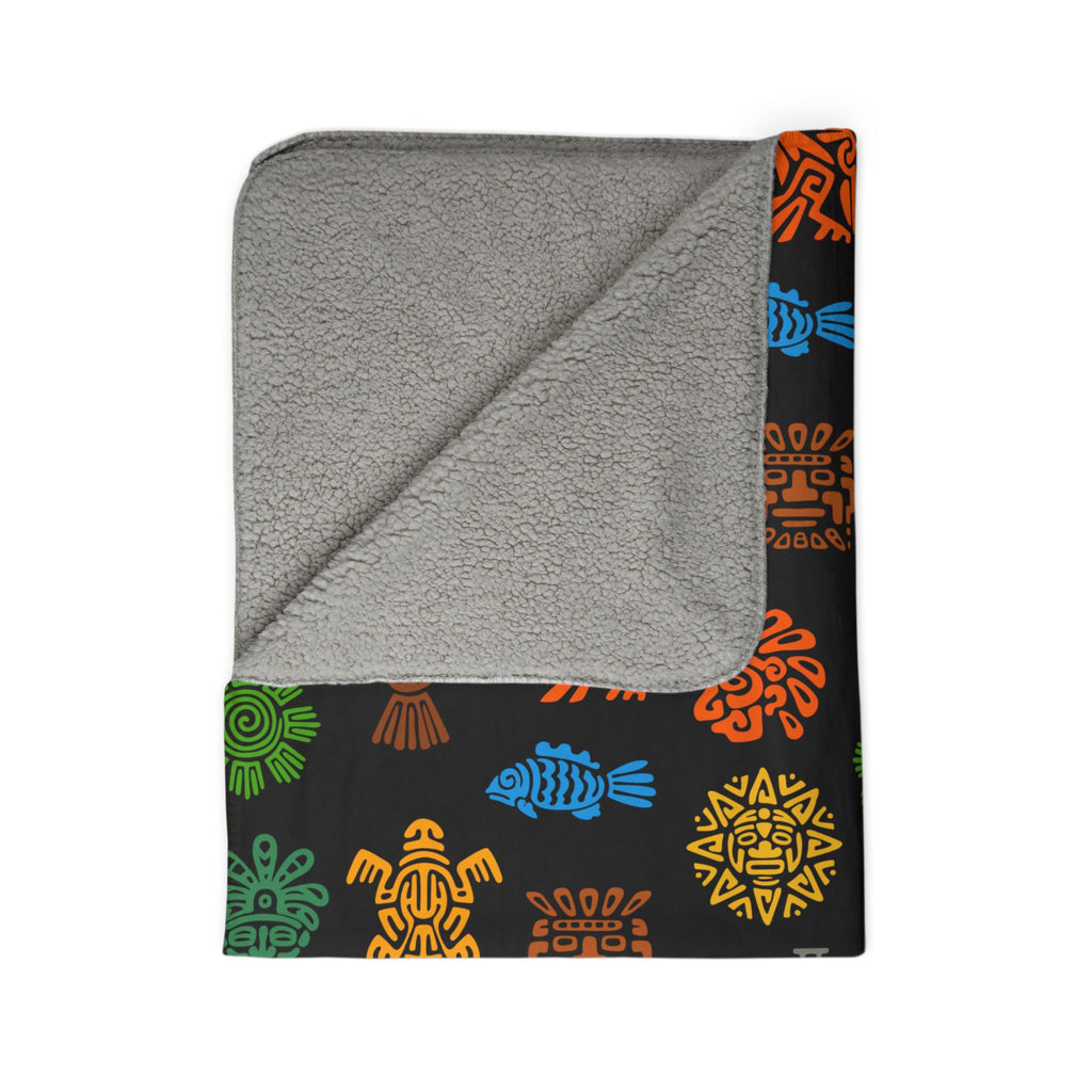 Aztec Fleece Sherpa Blanket