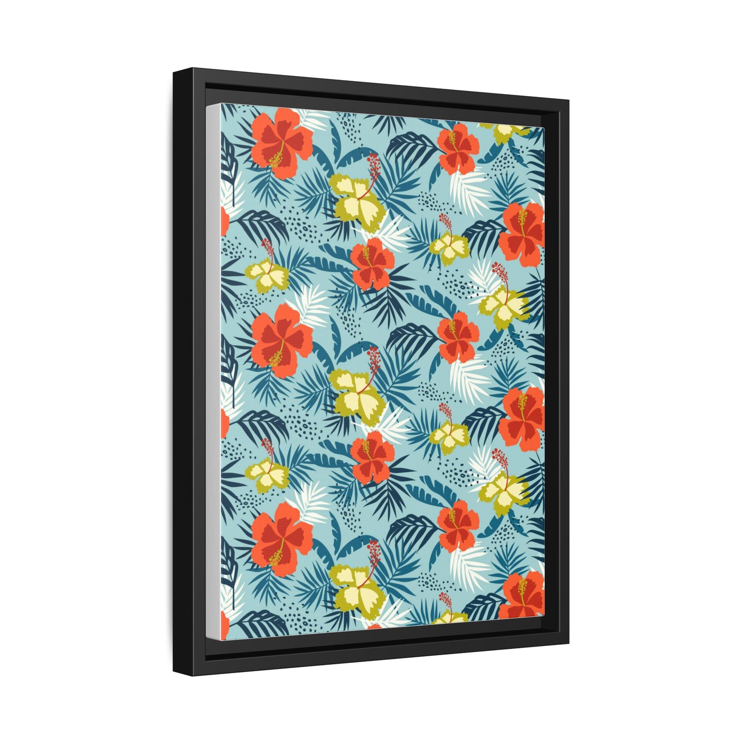 Tropical Summer Framed Matte Canvas Art