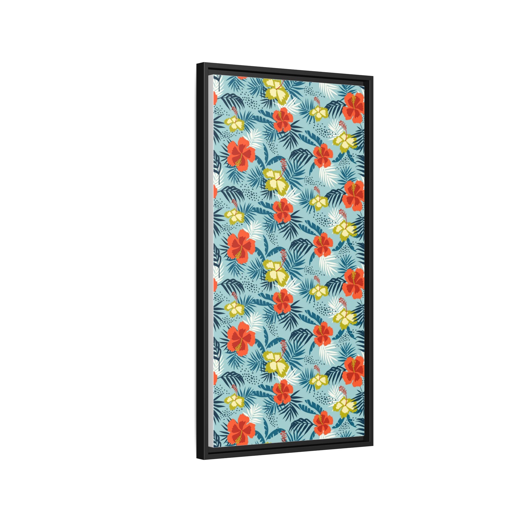 Tropical Summer Framed Matte Canvas Art