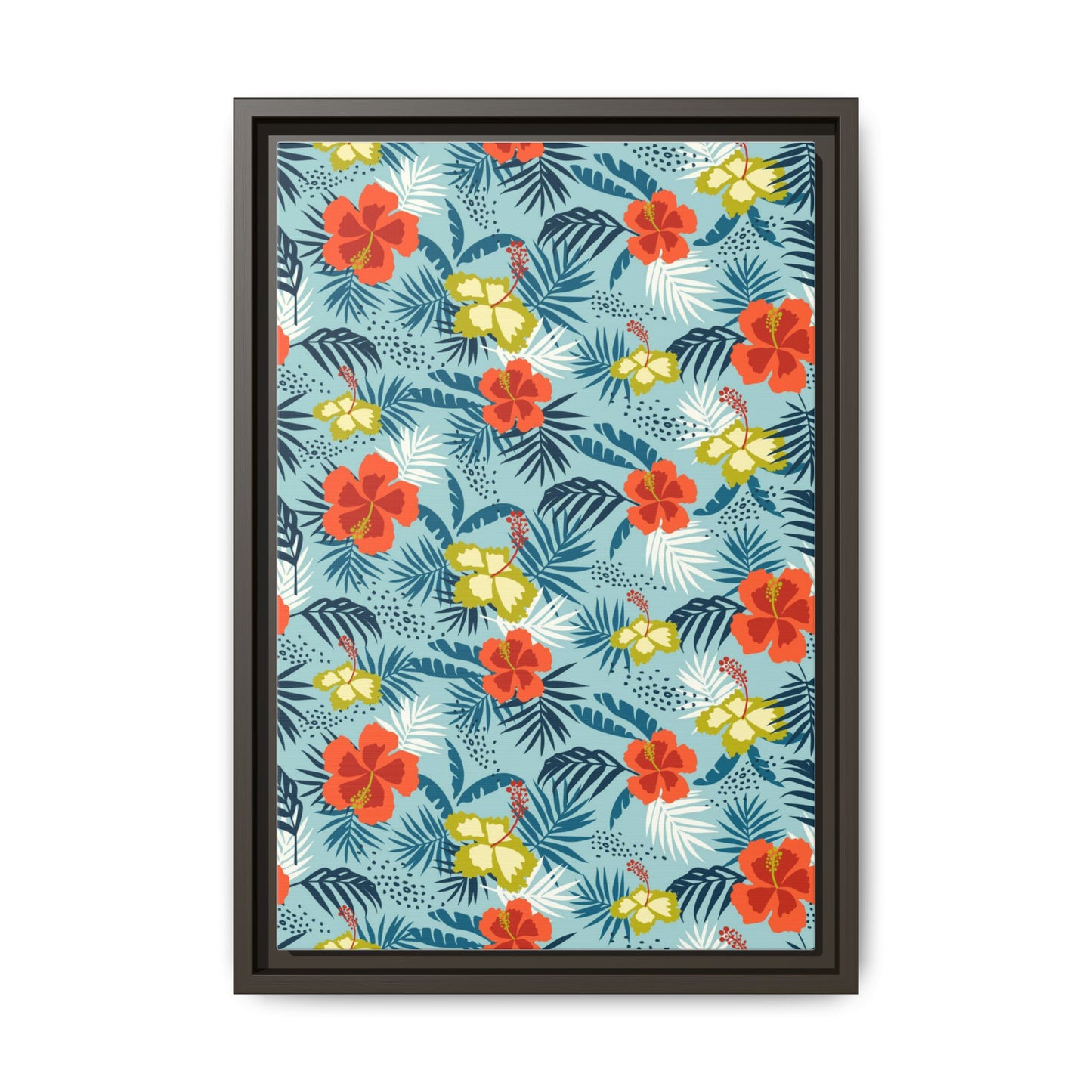 Tropical Summer Framed Matte Canvas Art