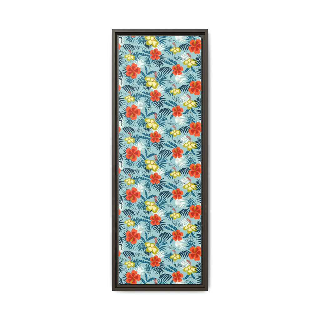 Tropical Summer Framed Matte Canvas Art