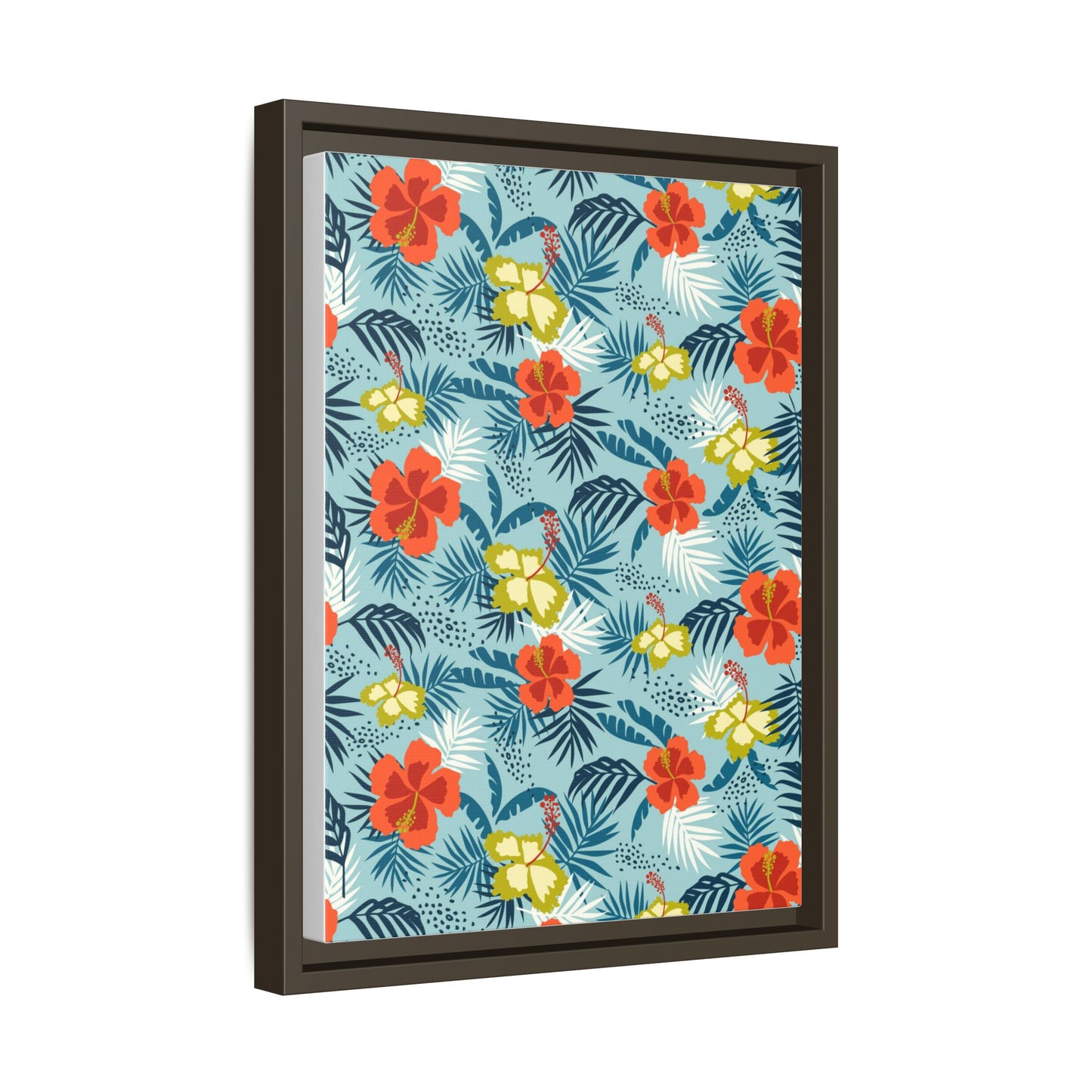 Tropical Summer Framed Matte Canvas Art