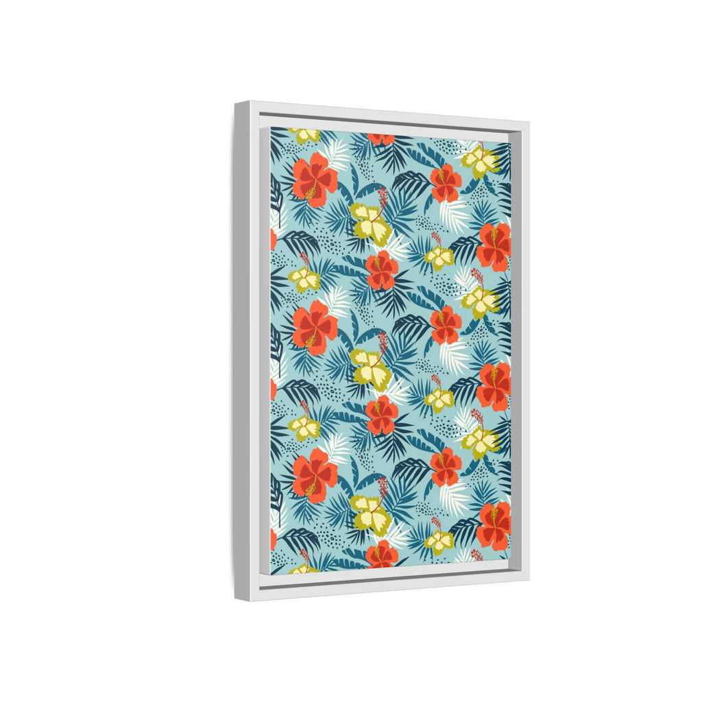 Tropical Summer Framed Matte Canvas Art