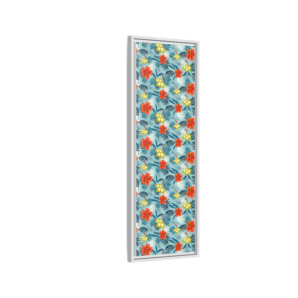 Tropical Summer Framed Matte Canvas Art