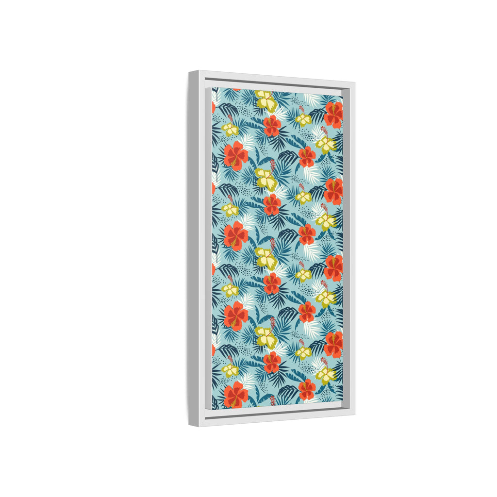 Tropical Summer Framed Matte Canvas Art