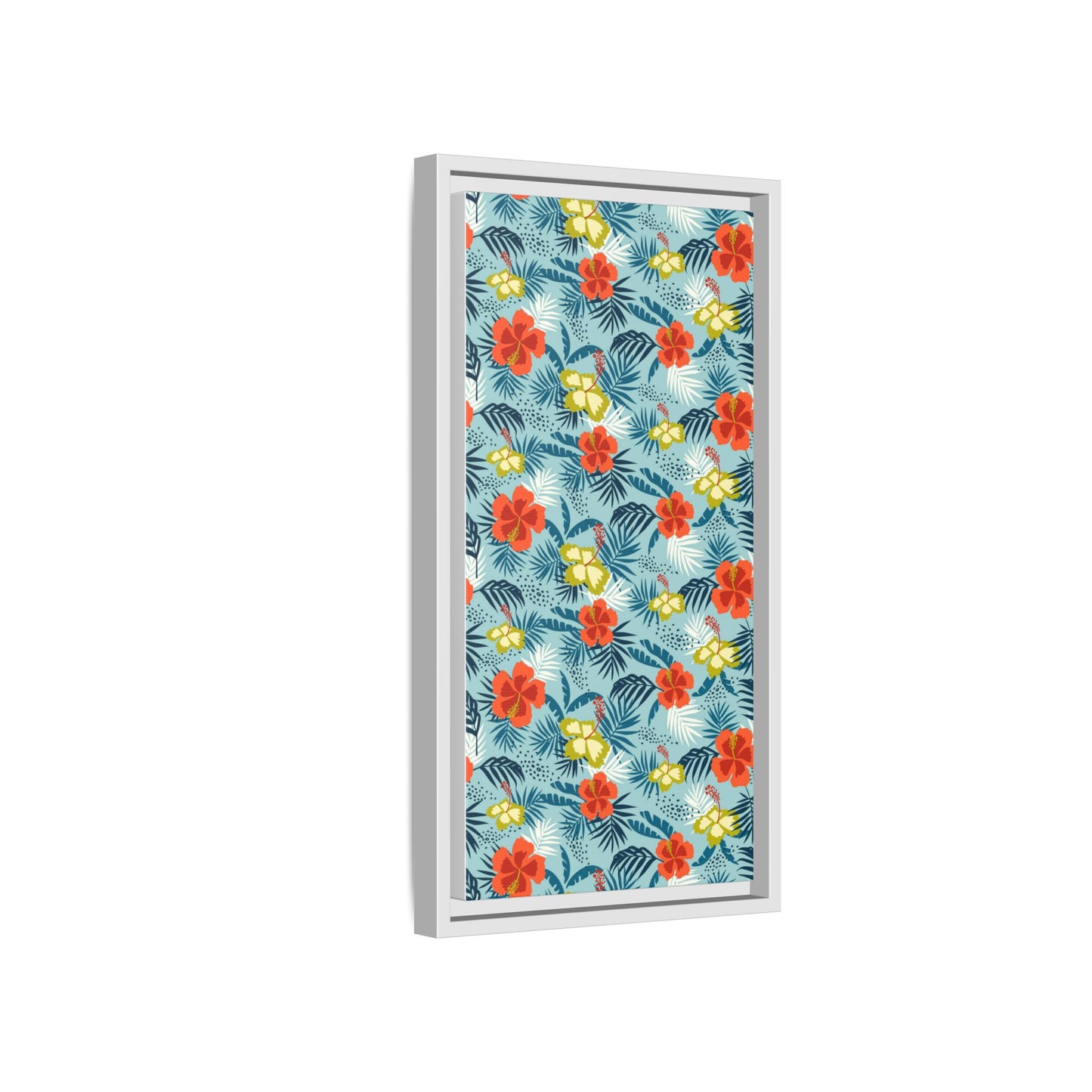 Tropical Summer Framed Matte Canvas Art