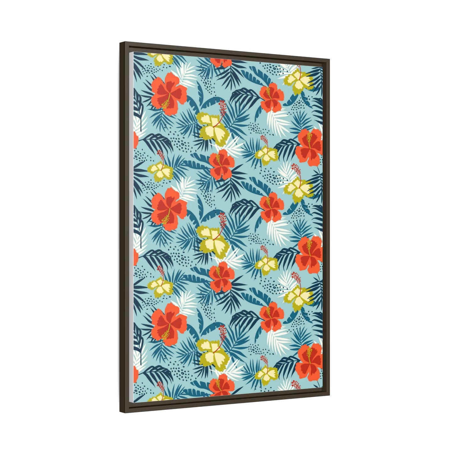 Tropical Summer Framed Matte Canvas Art