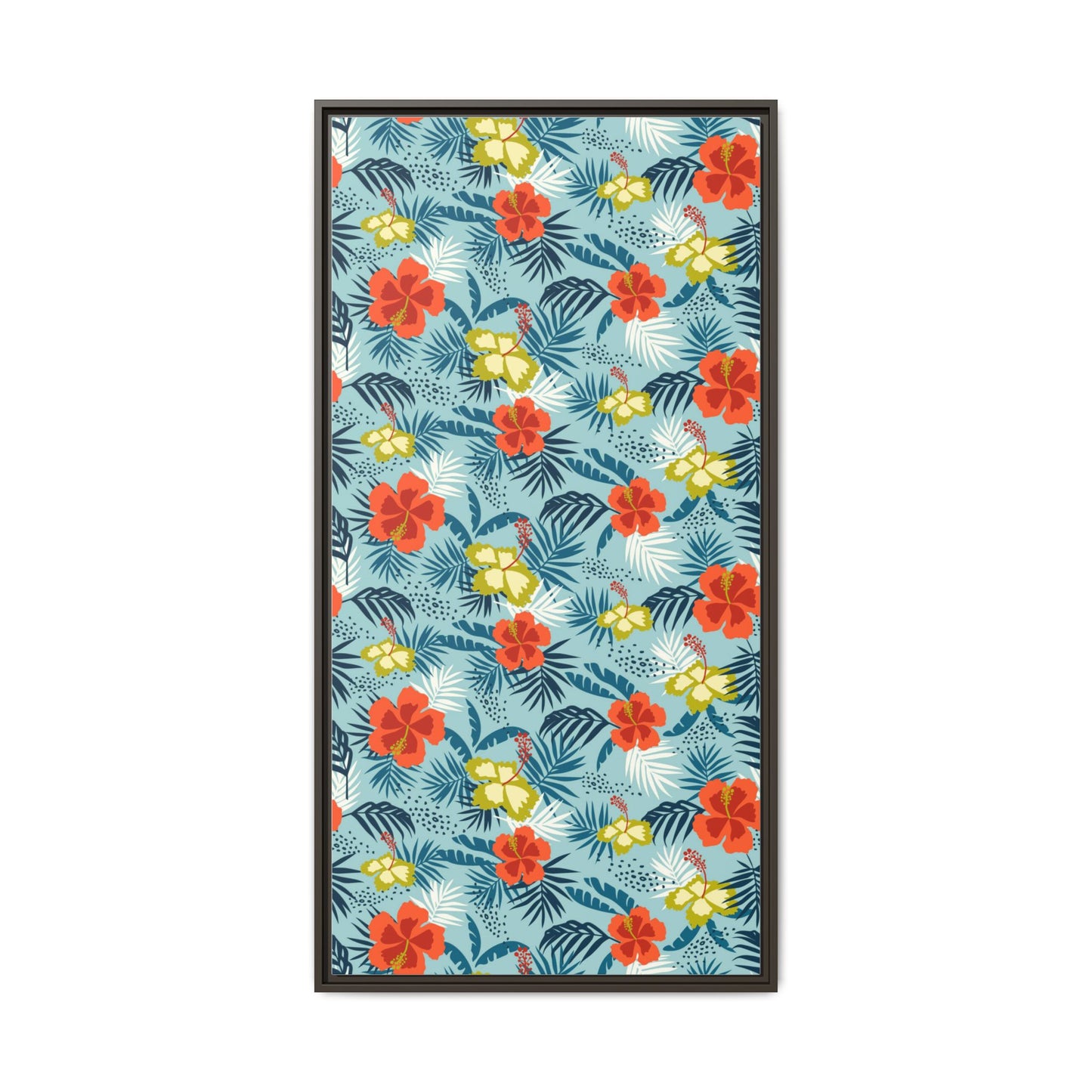 Tropical Summer Framed Matte Canvas Art