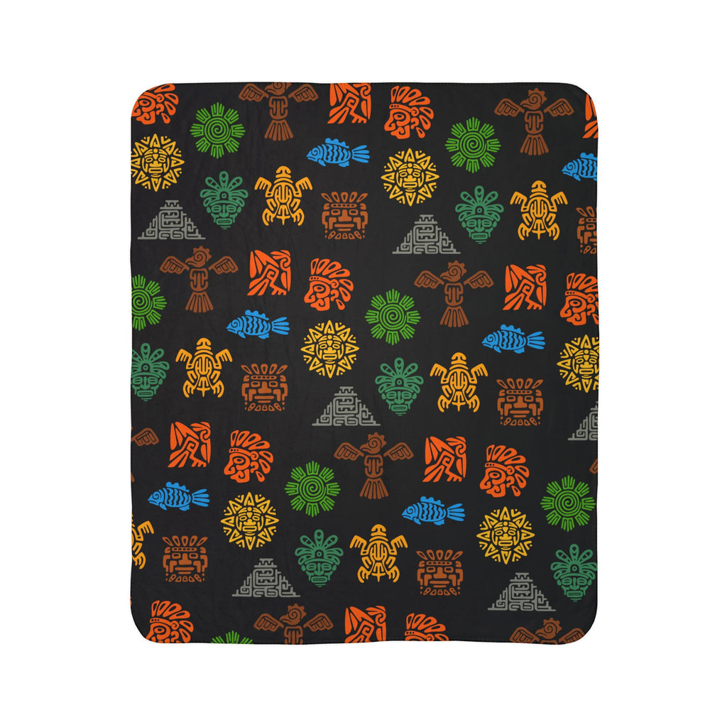 Aztec Fleece Sherpa Blanket