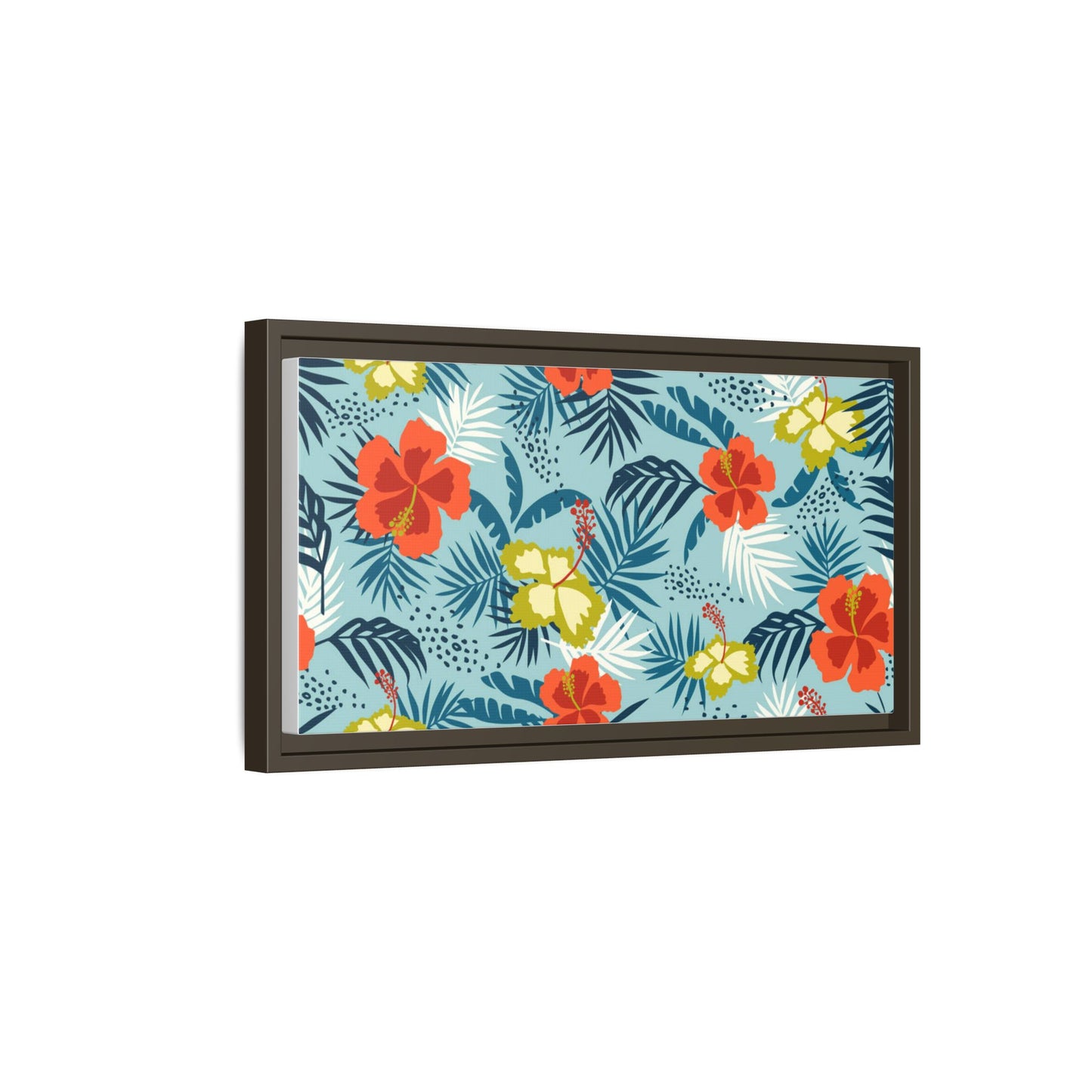 Tropical Summer Framed Matte Canvas Art