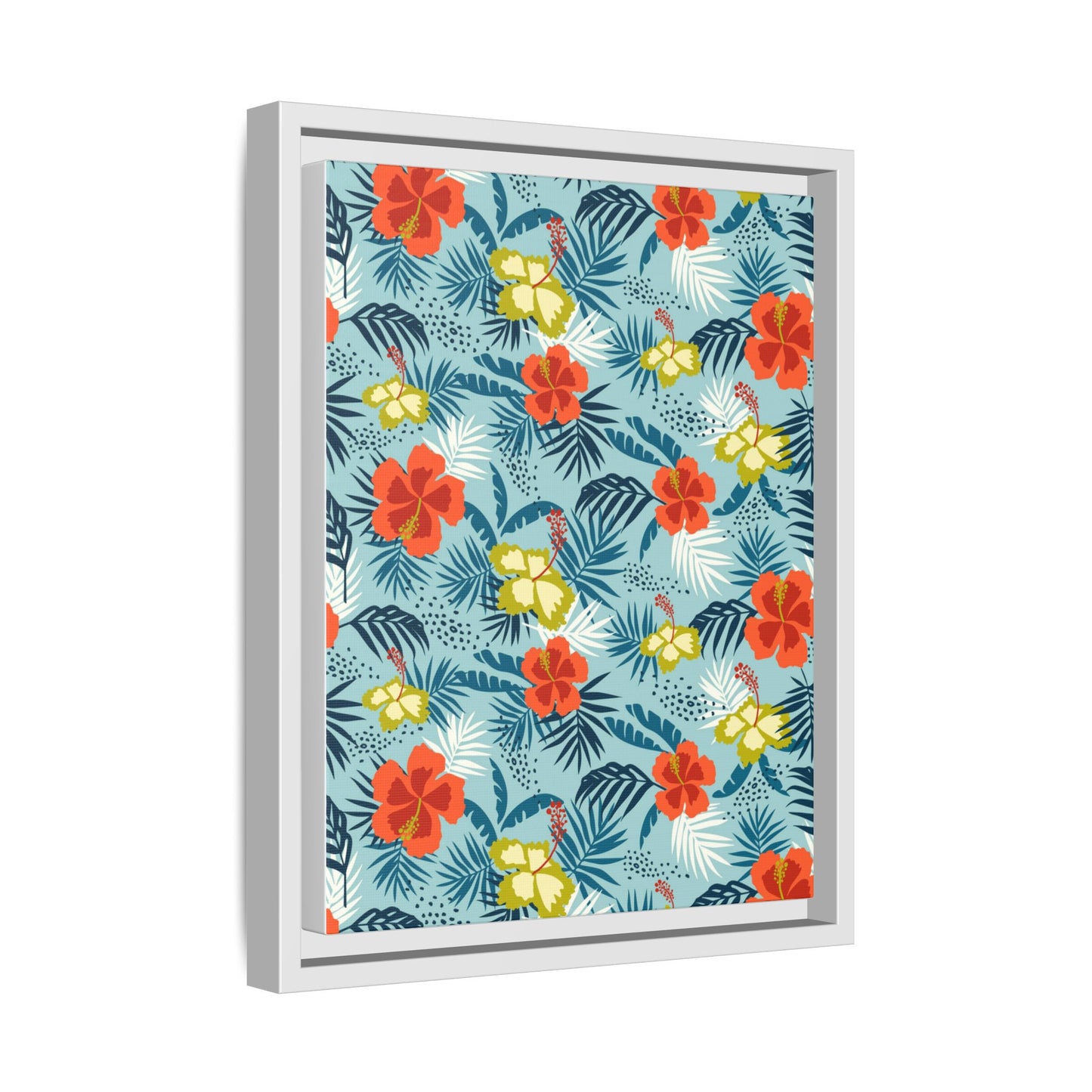 Tropical Summer Framed Matte Canvas Art