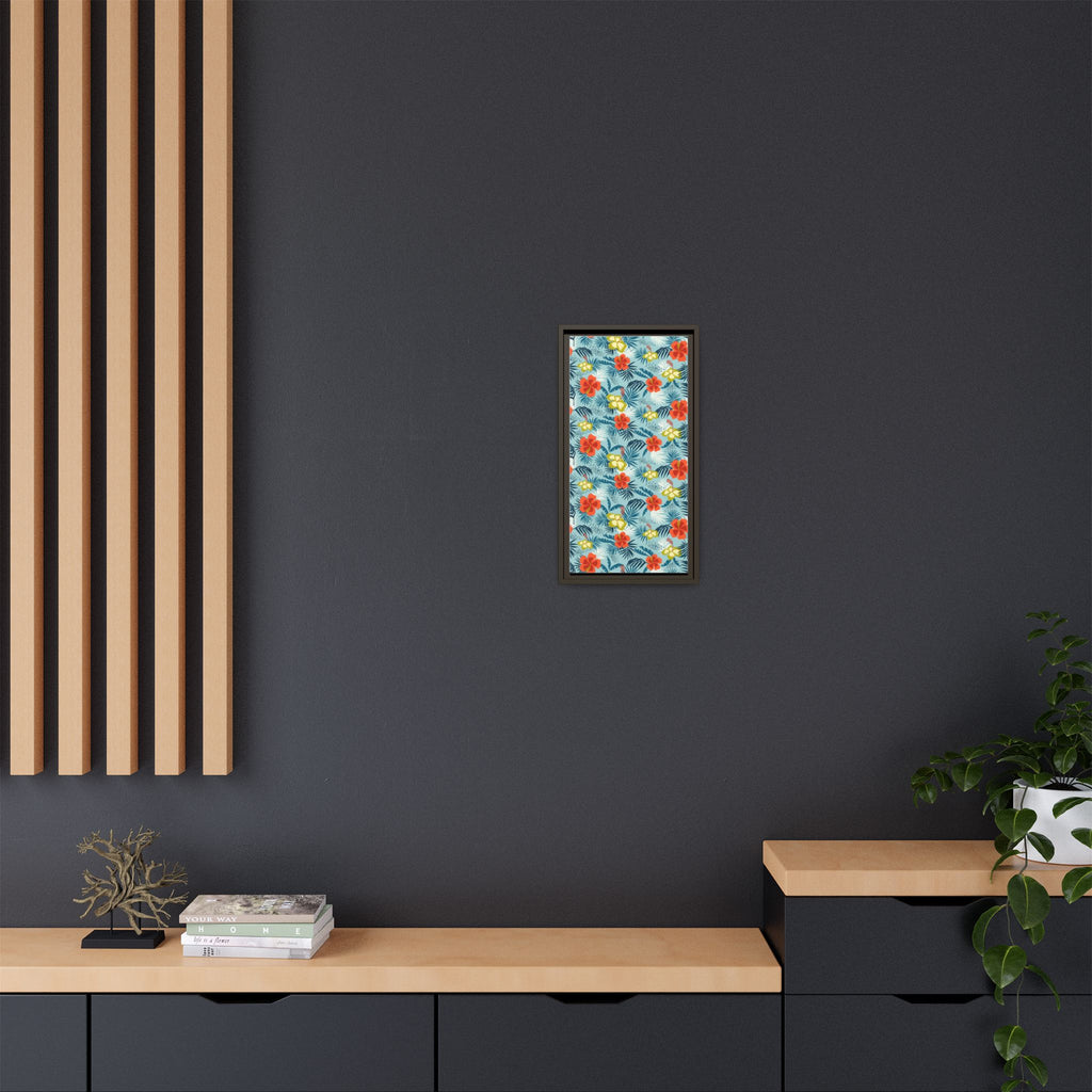 Tropical Summer Framed Matte Canvas Art