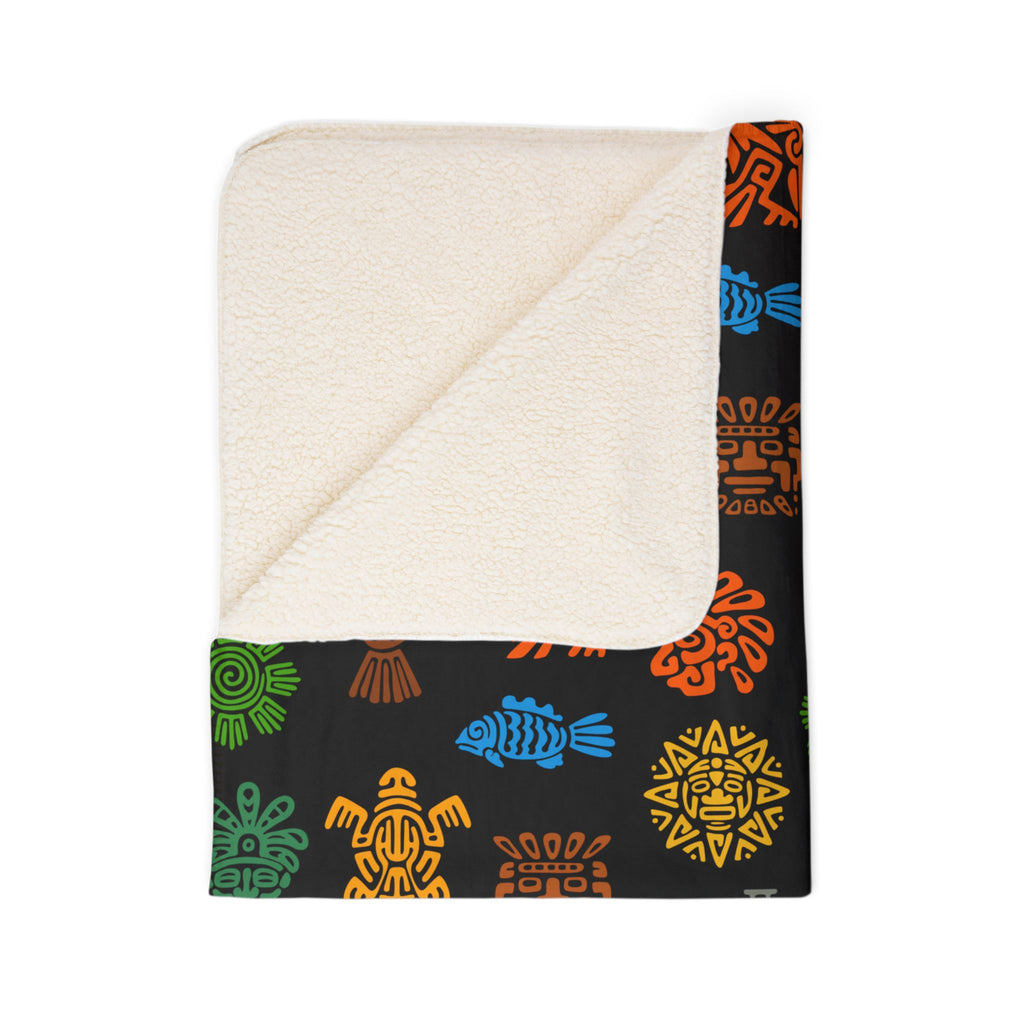 Aztec Fleece Sherpa Blanket