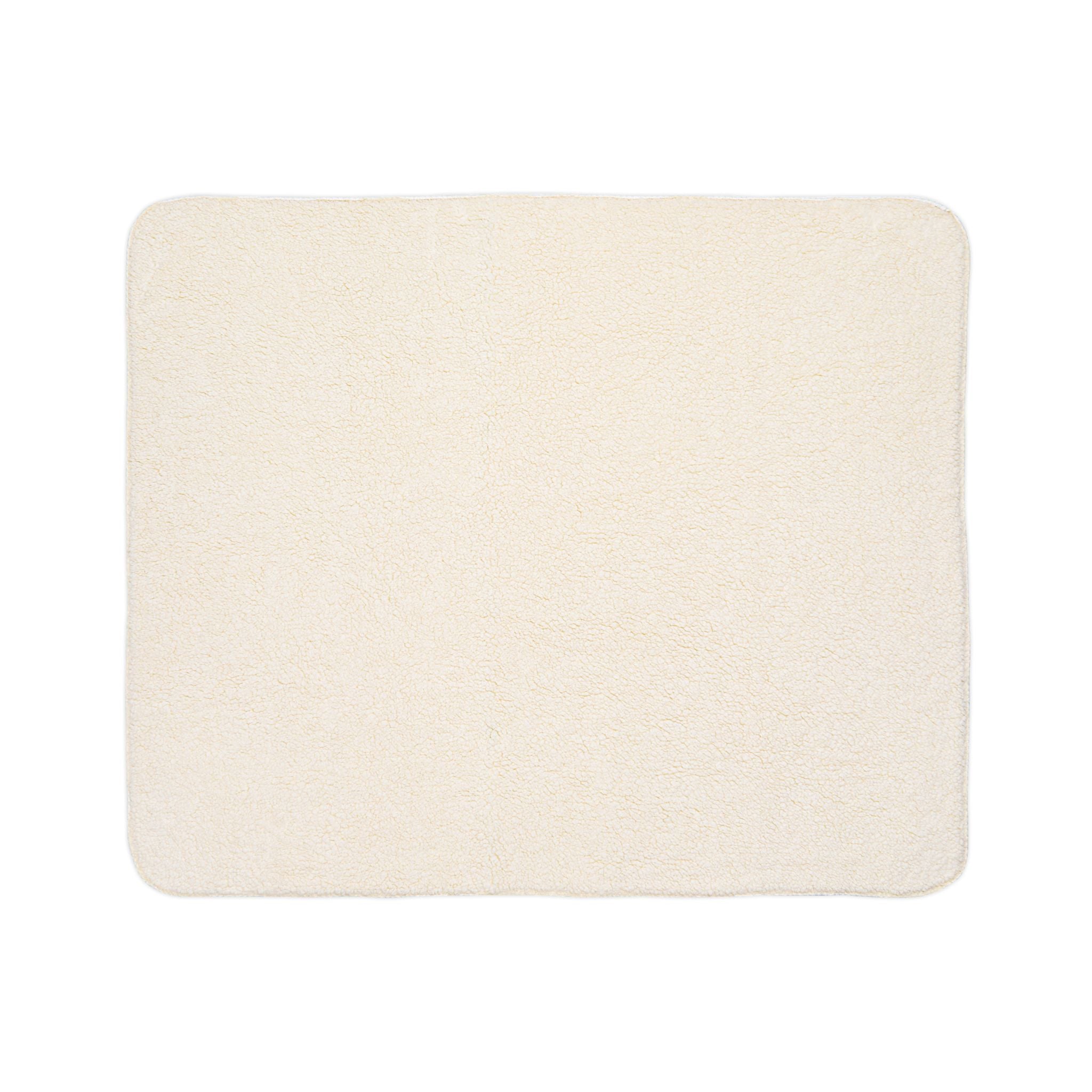 Black Palm Fleece Sherpa Blanket