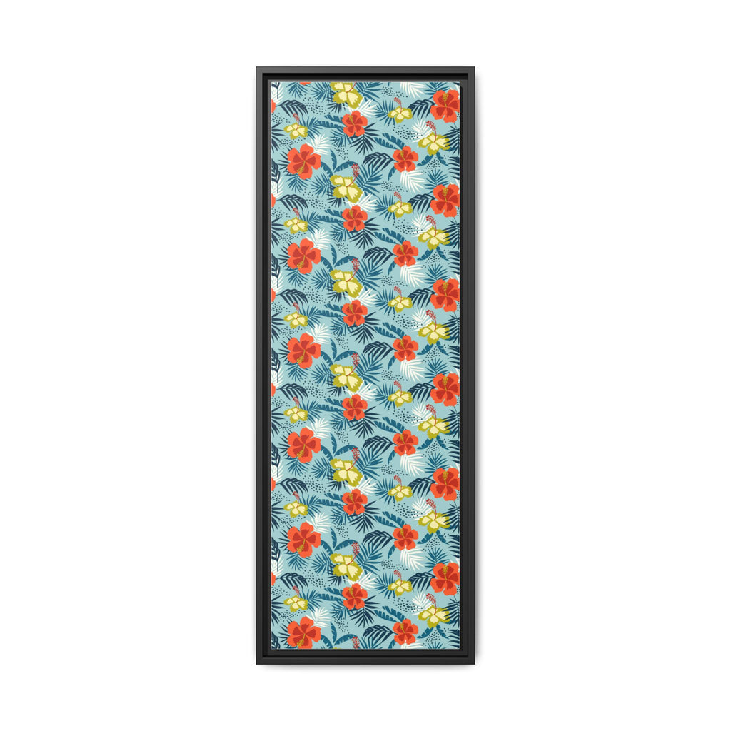 Tropical Summer Framed Matte Canvas Art