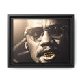 Malcom X  Matte Canvas, Framed (Multi-color)