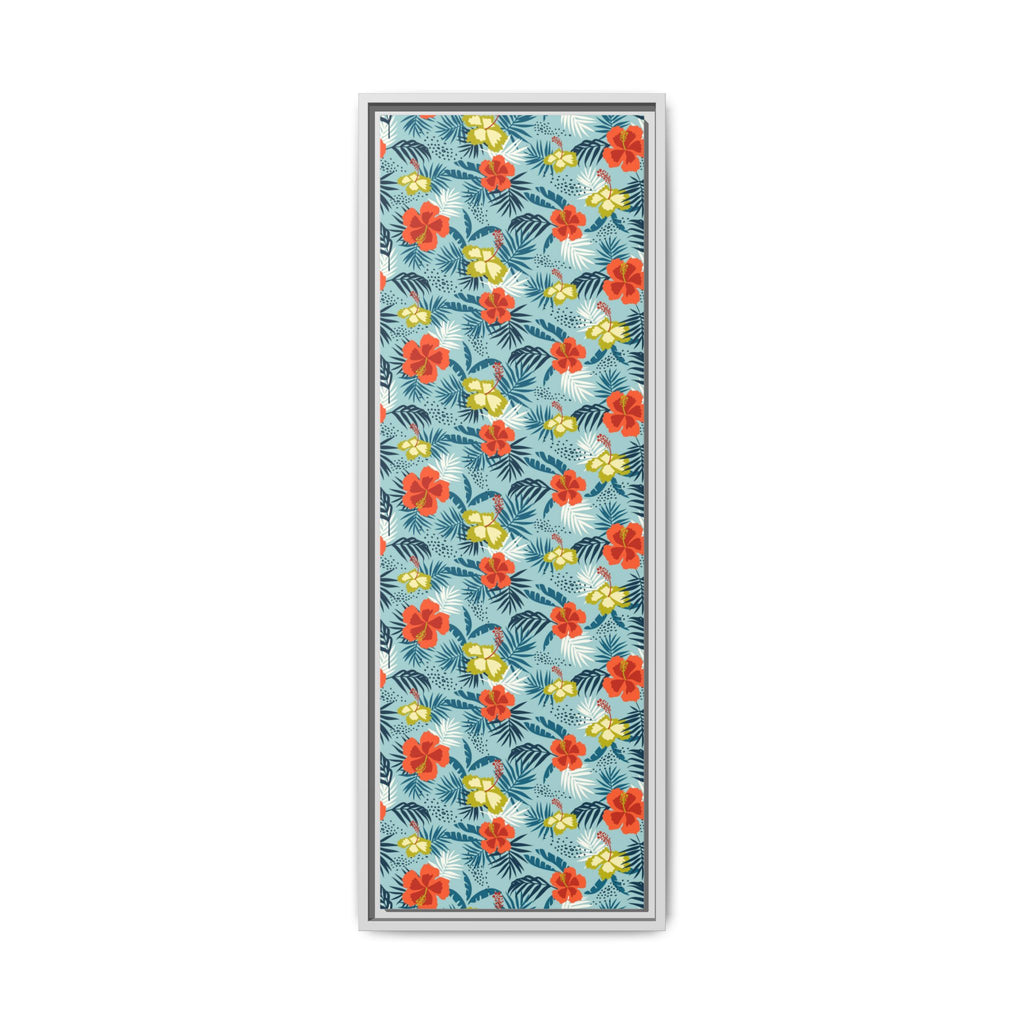 Tropical Summer Framed Matte Canvas Art