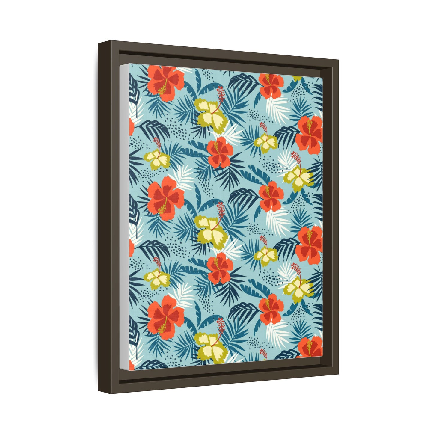 Tropical Summer Framed Matte Canvas Art