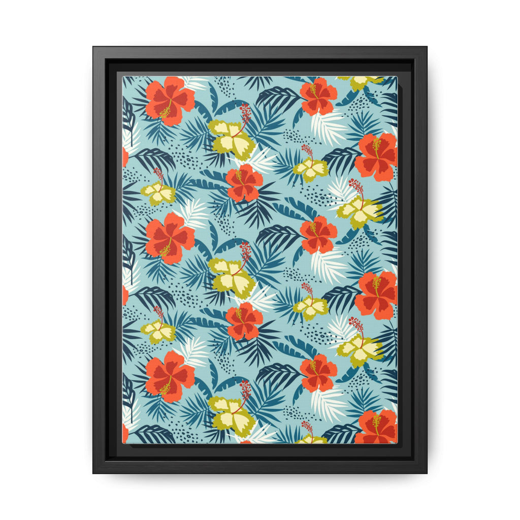Tropical Summer Framed Matte Canvas Art