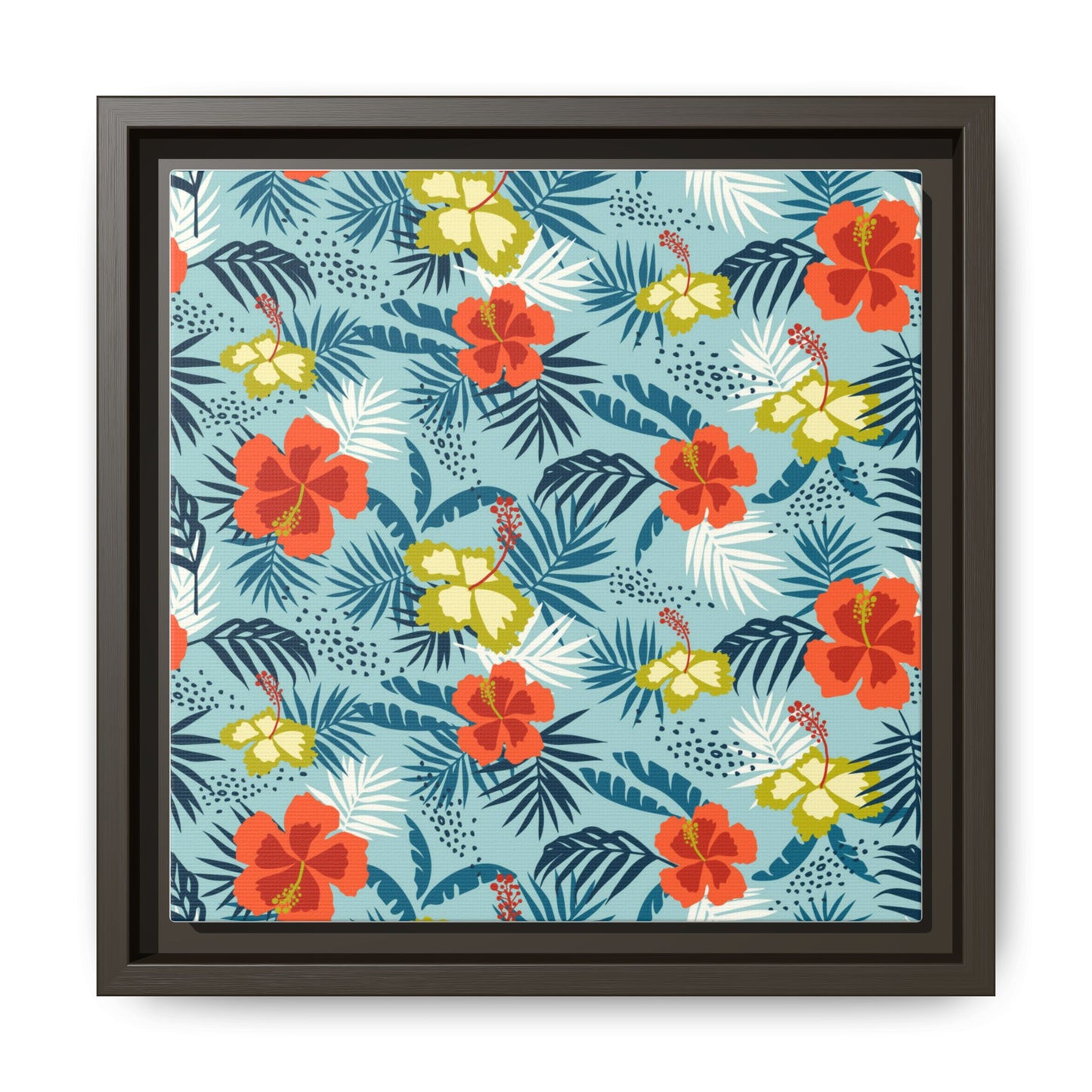 Tropical Summer Framed Matte Canvas Art