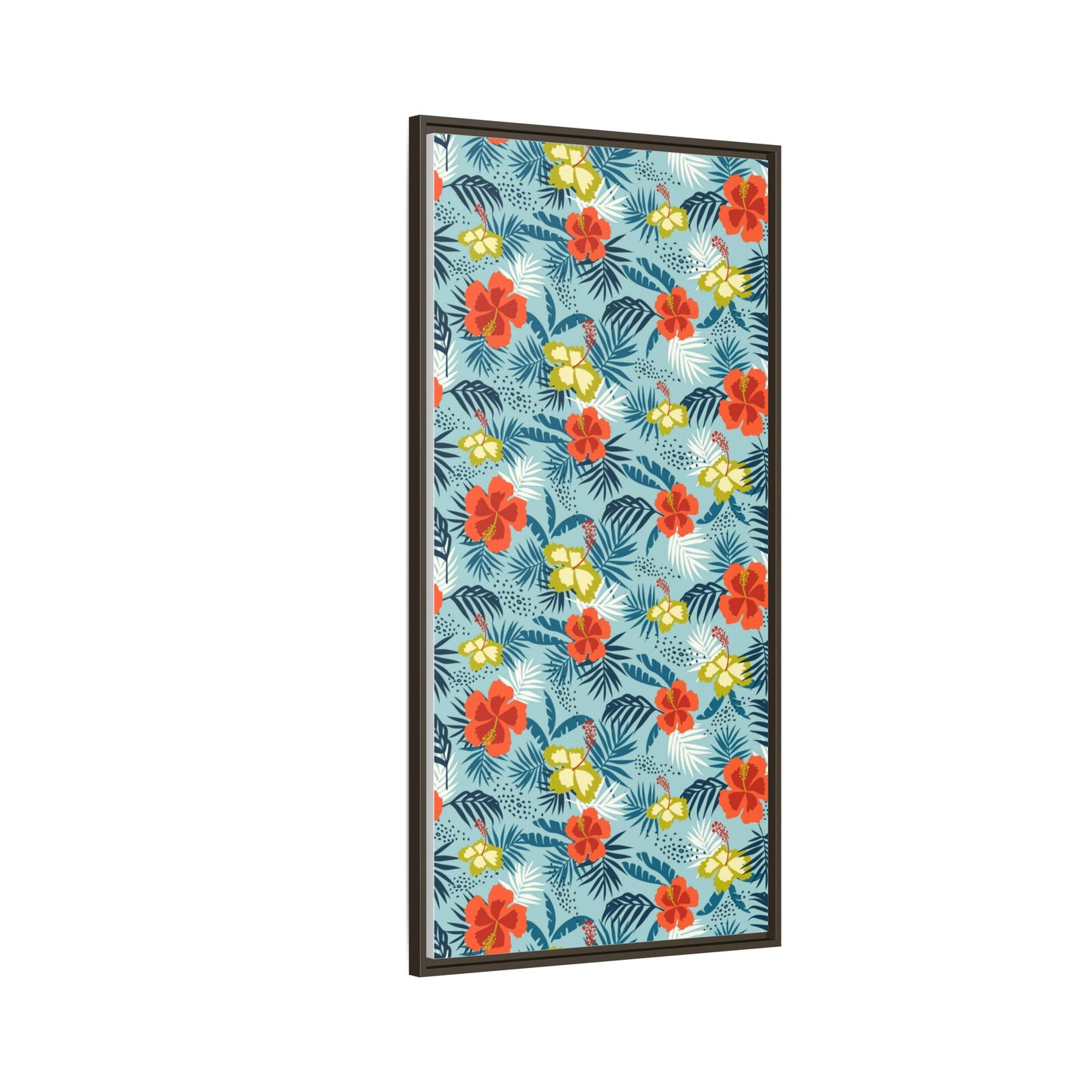 Tropical Summer Framed Matte Canvas Art