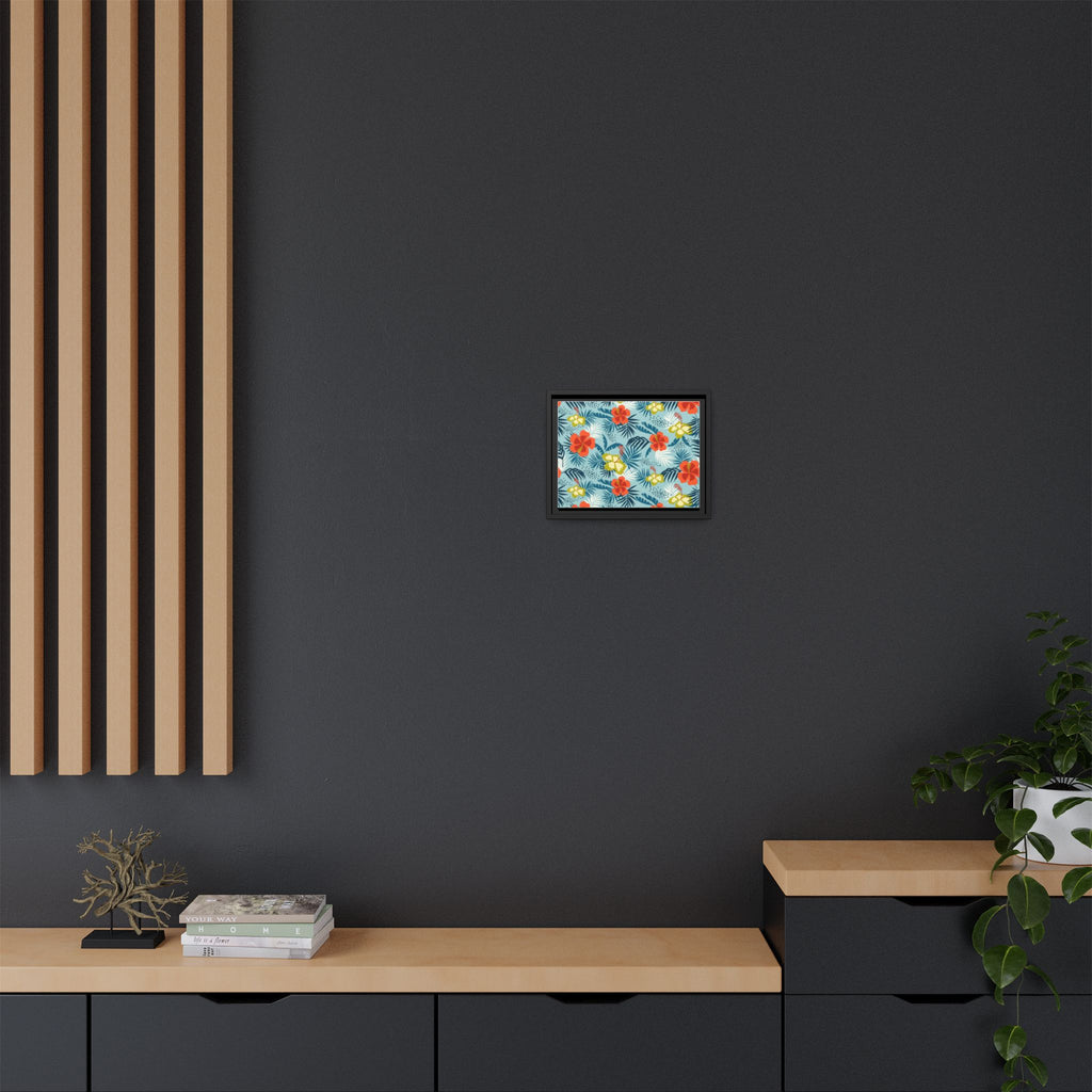 Tropical Summer Framed Matte Canvas Art