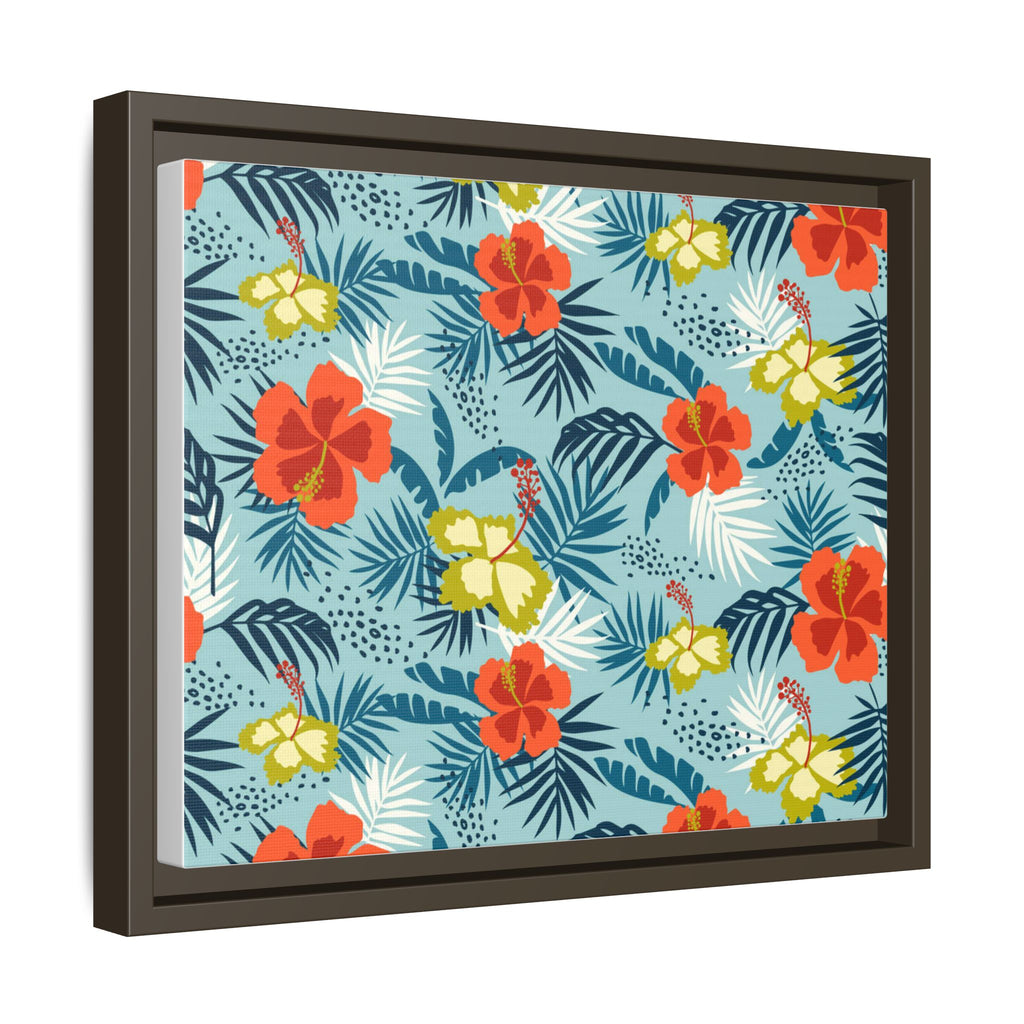 Tropical Summer Framed Matte Canvas Art