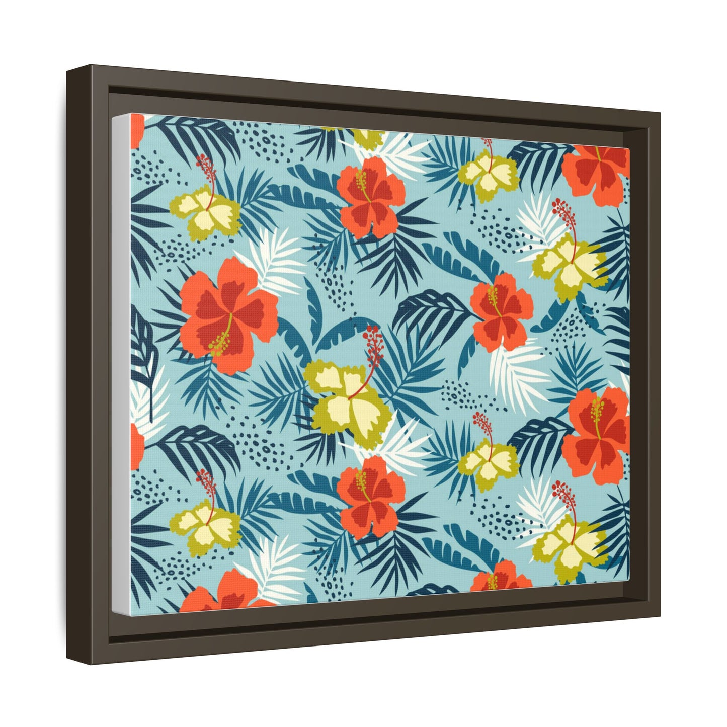 Tropical Summer Framed Matte Canvas Art