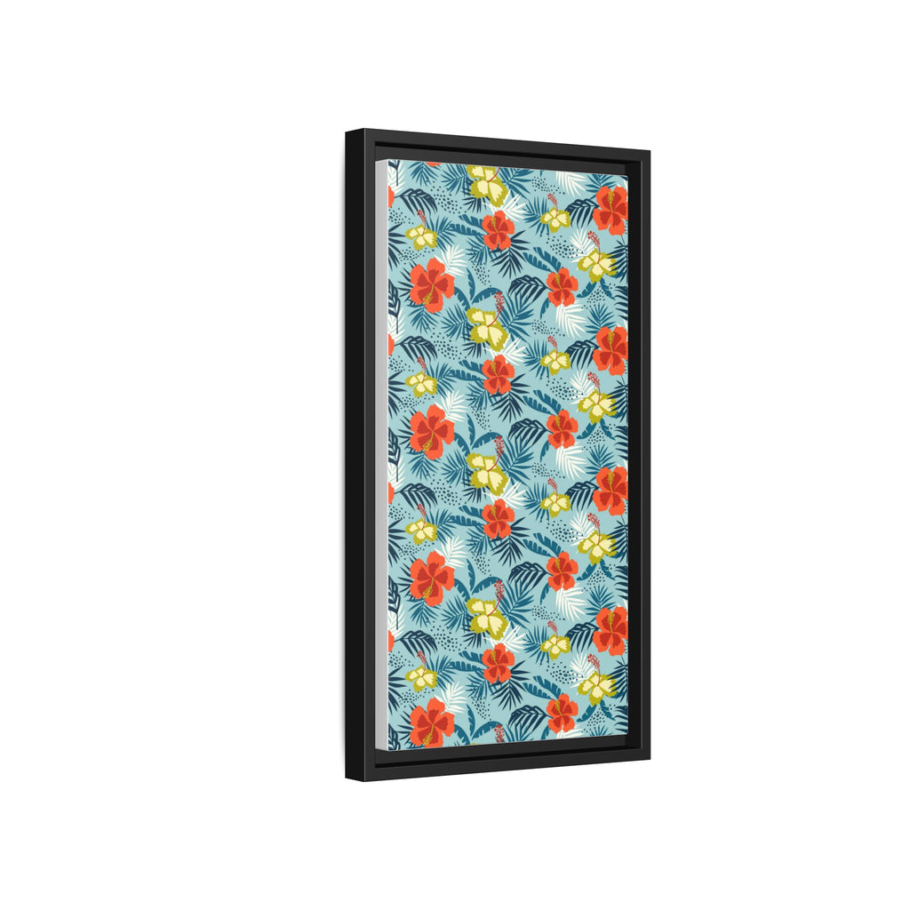 Tropical Summer Framed Matte Canvas Art