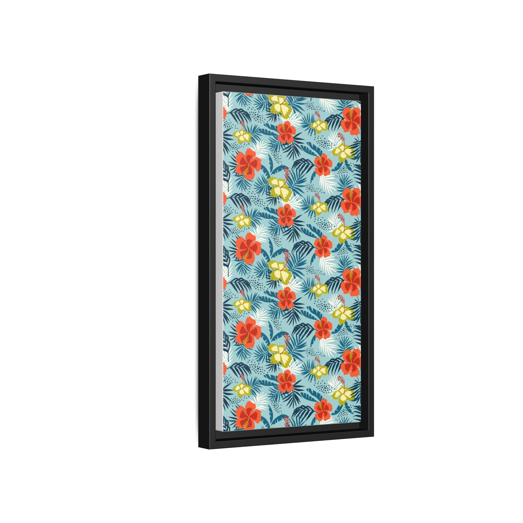 Tropical Summer Framed Matte Canvas Art