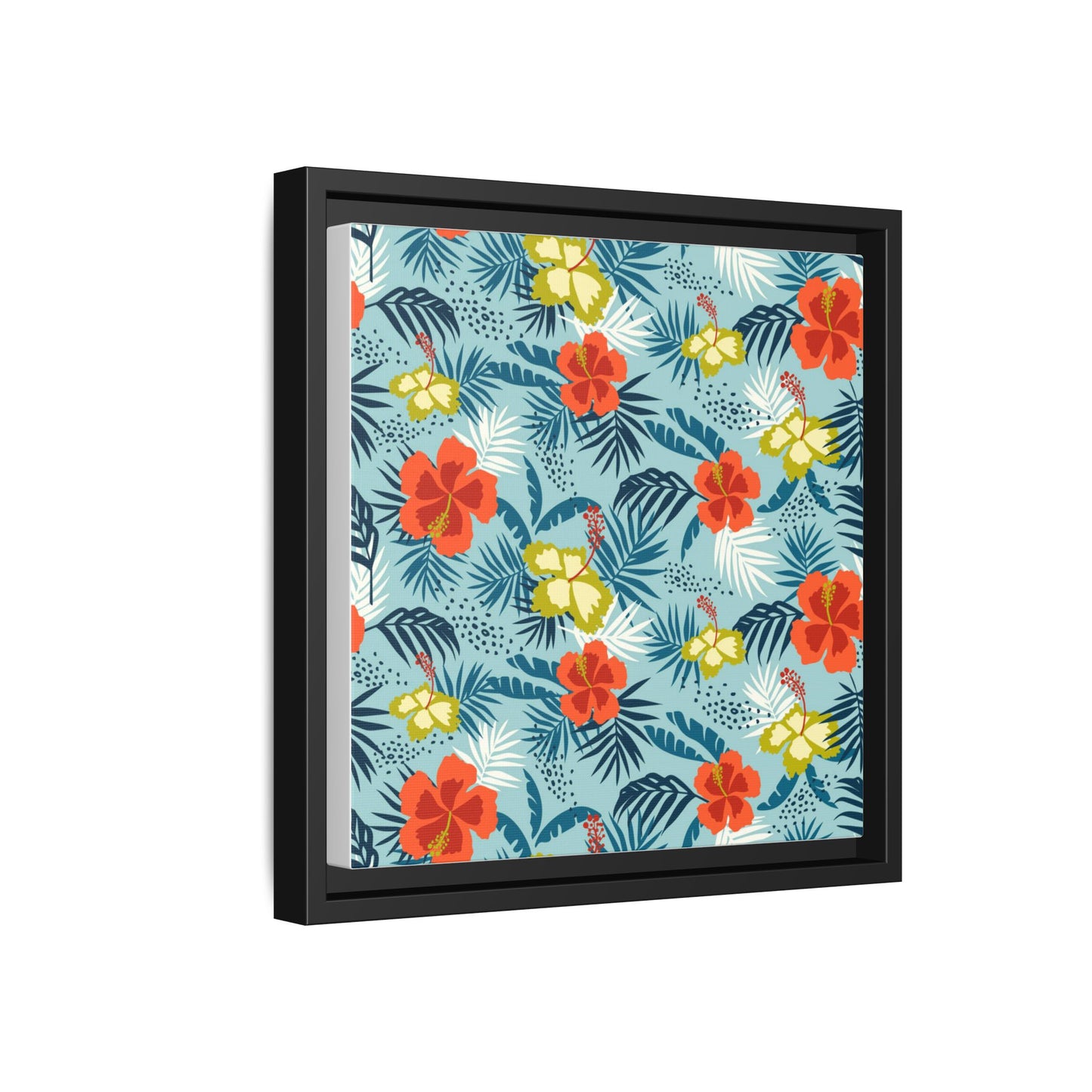 Tropical Summer Framed Matte Canvas Art