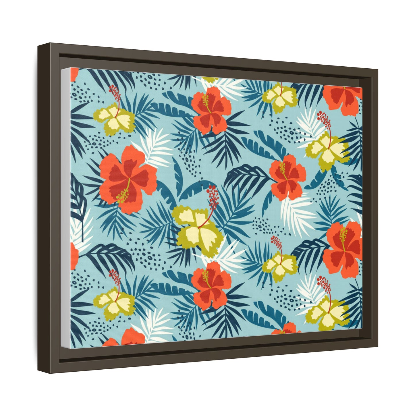 Tropical Summer Framed Matte Canvas Art