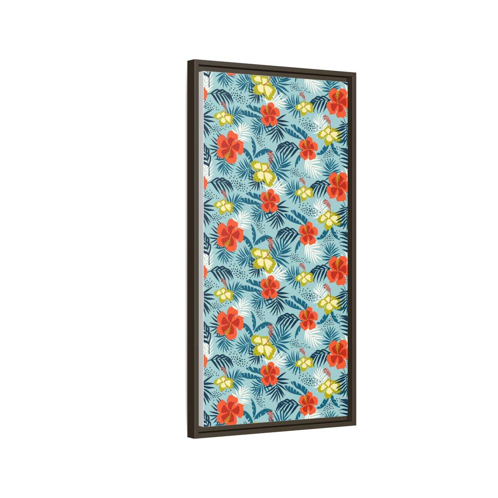 Tropical Summer Framed Matte Canvas Art