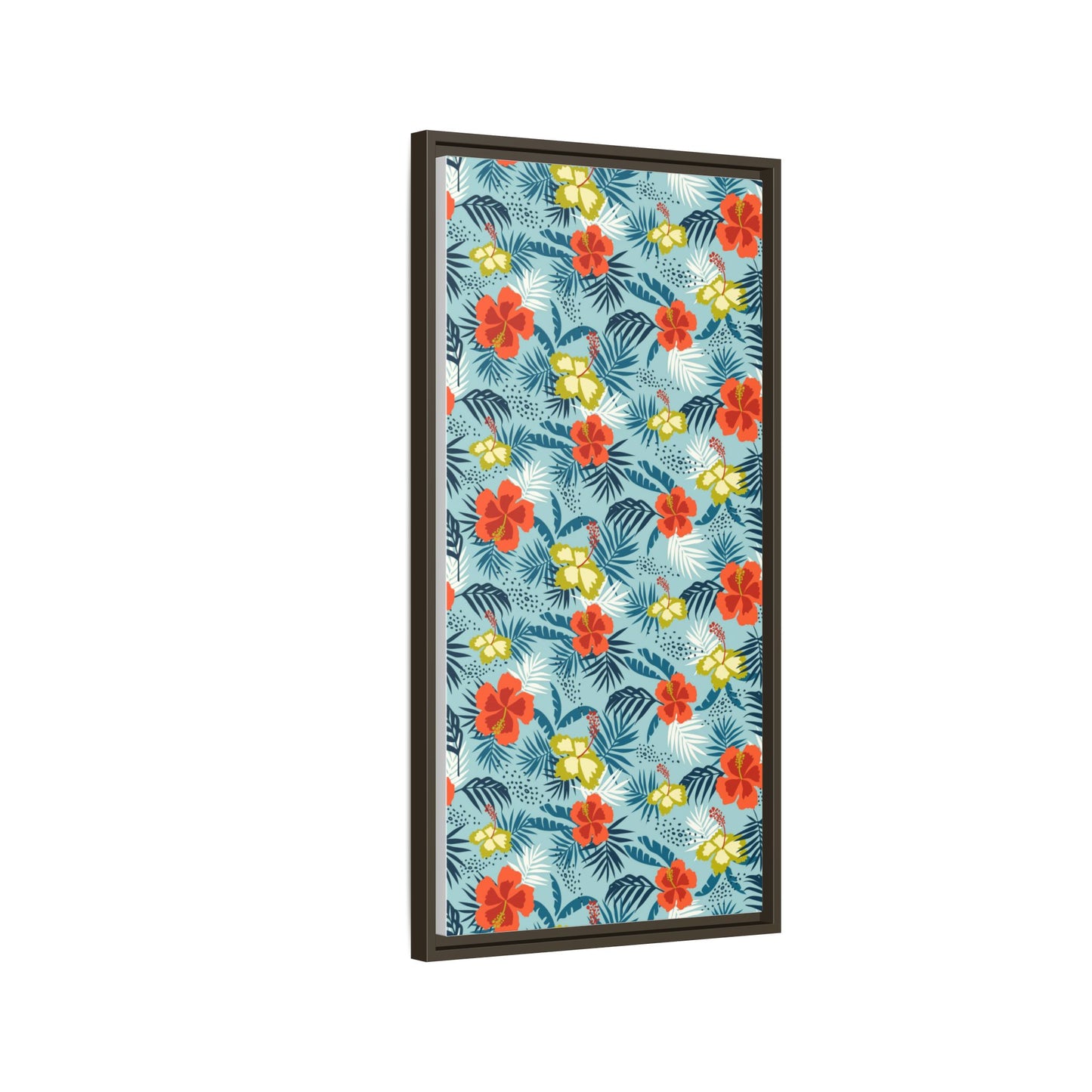 Tropical Summer Framed Matte Canvas Art