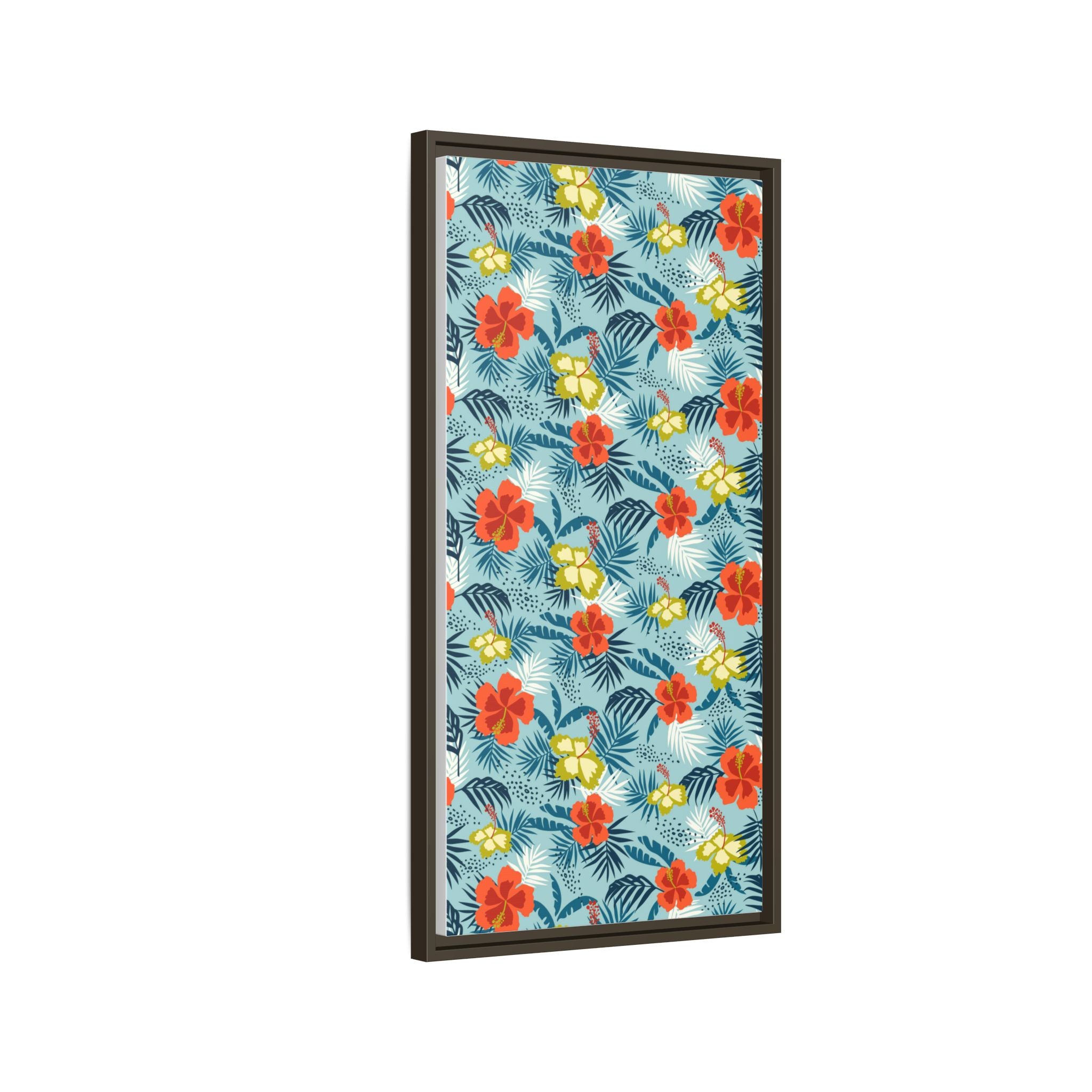Tropical Summer Framed Matte Canvas Art