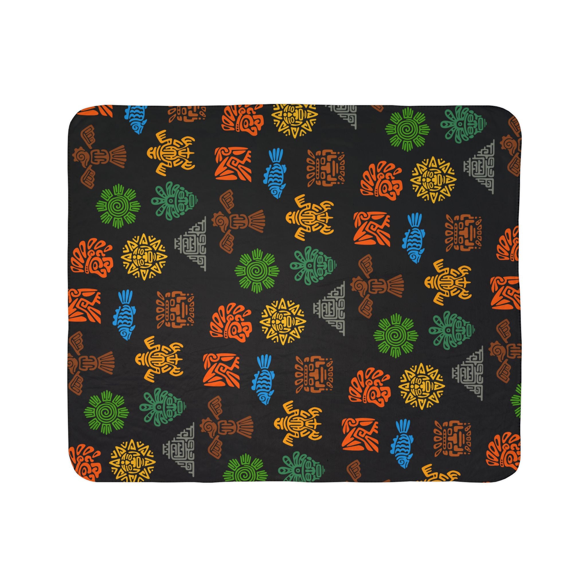 Aztec Fleece Sherpa Blanket