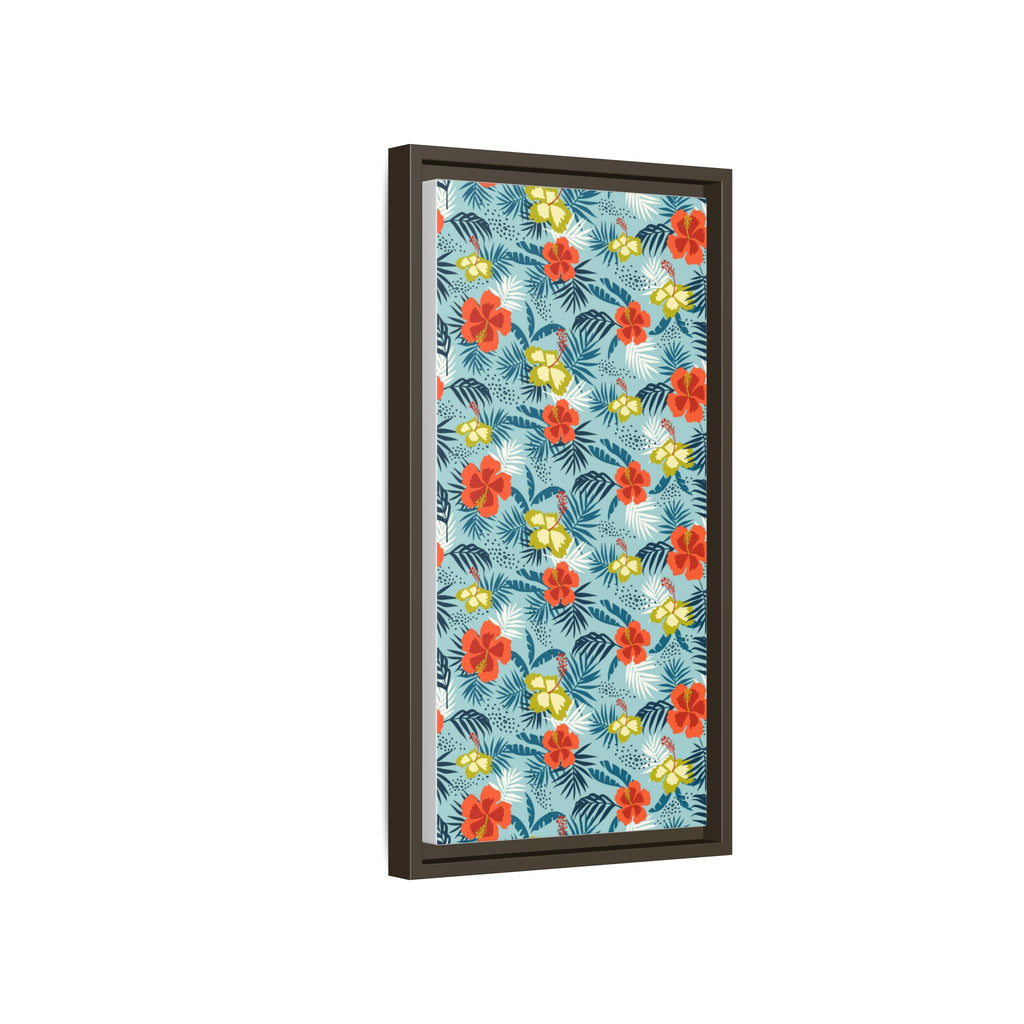 Tropical Summer Framed Matte Canvas Art