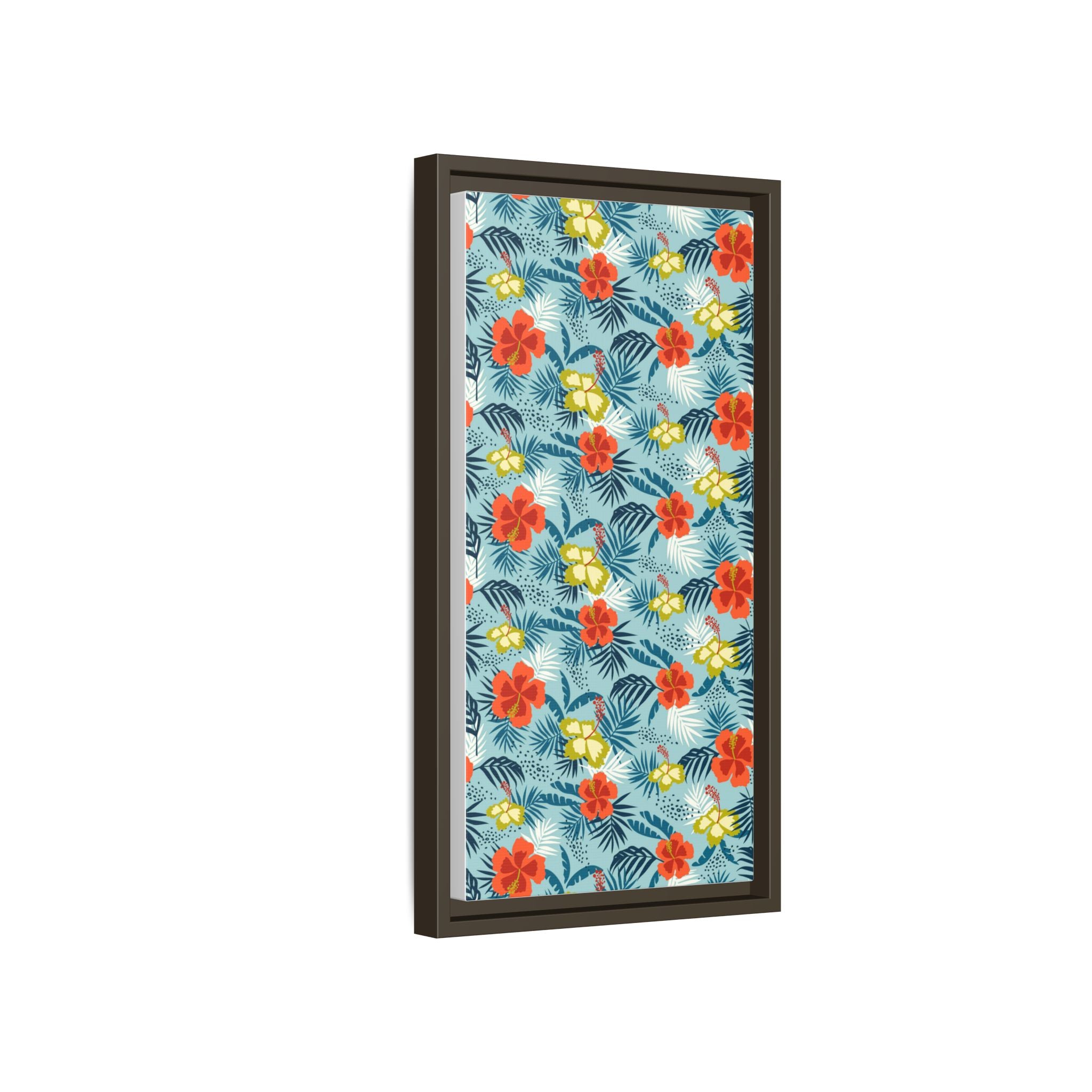 Tropical Summer Framed Matte Canvas Art